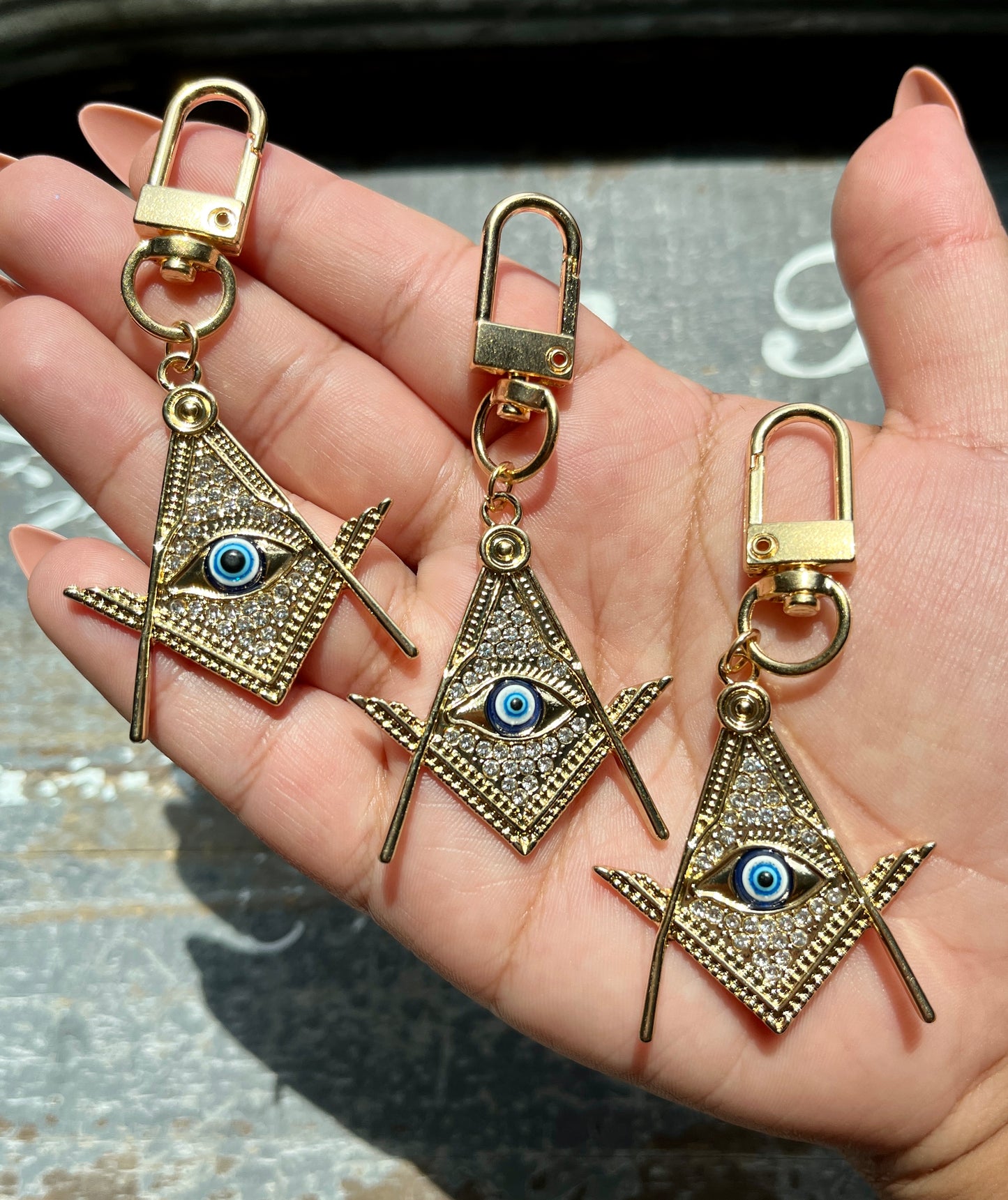 Evil Eye Clip Keychain