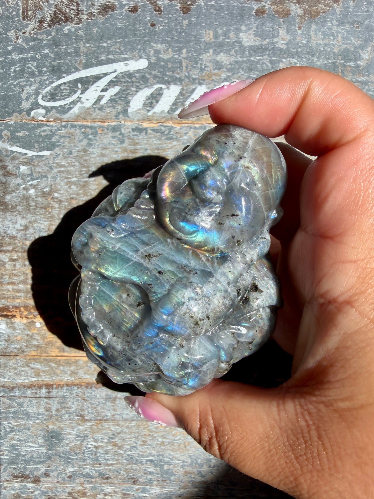 Gorgeous Labradorite Buddha | Opt R