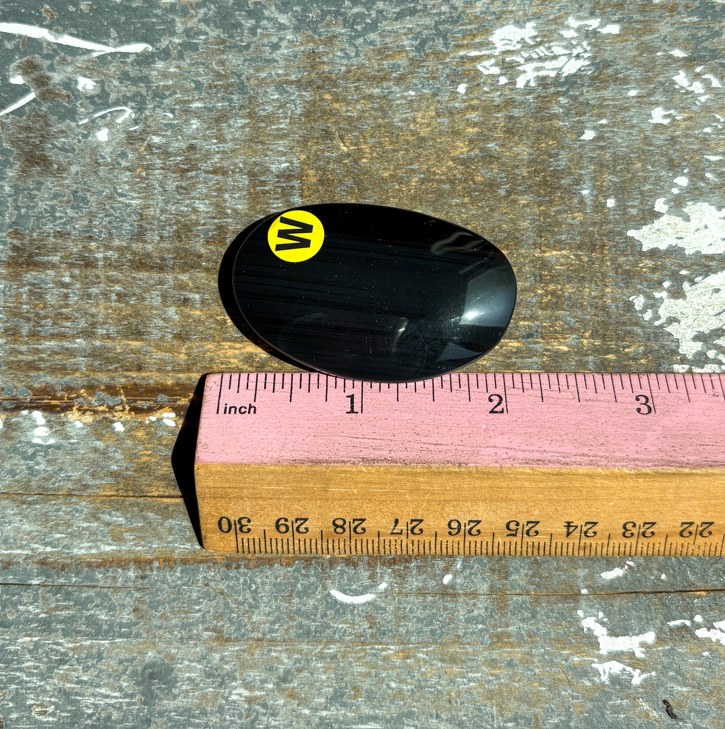 Gorgeous Midnight Lace Obsidian Palm Stone from Armenia | W