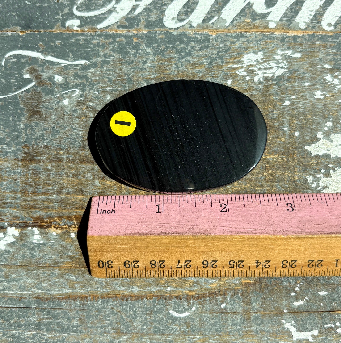Gorgeous Midnight Lace Obsidian Palm Stone from Armenia | I