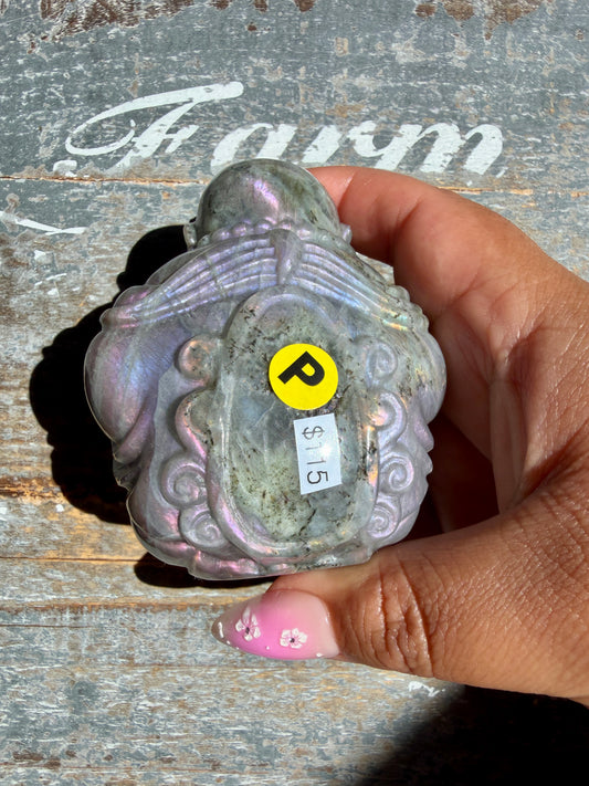 Gorgeous Labradorite Buddha | Opt P