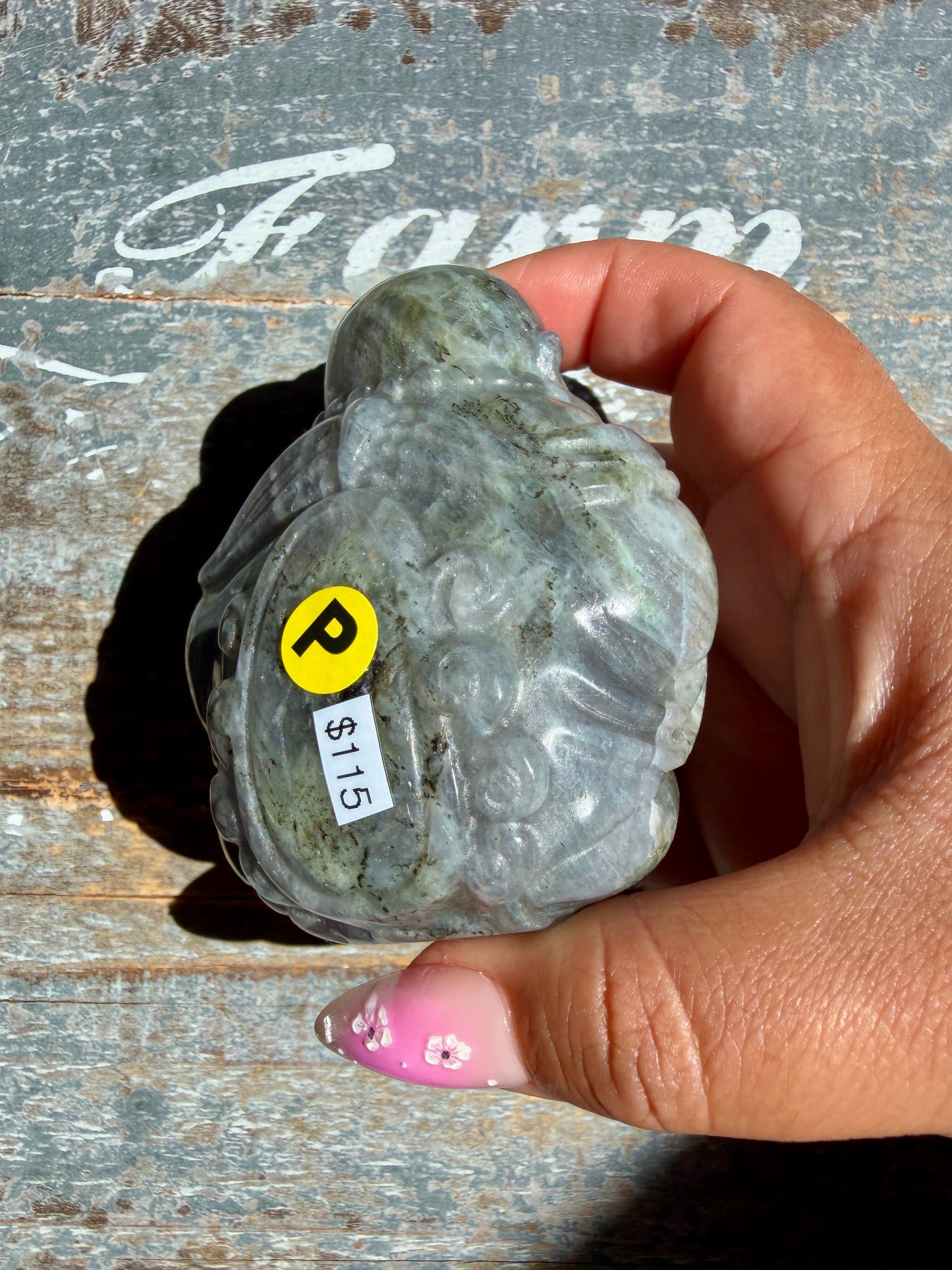 Gorgeous Labradorite Buddha | Opt P