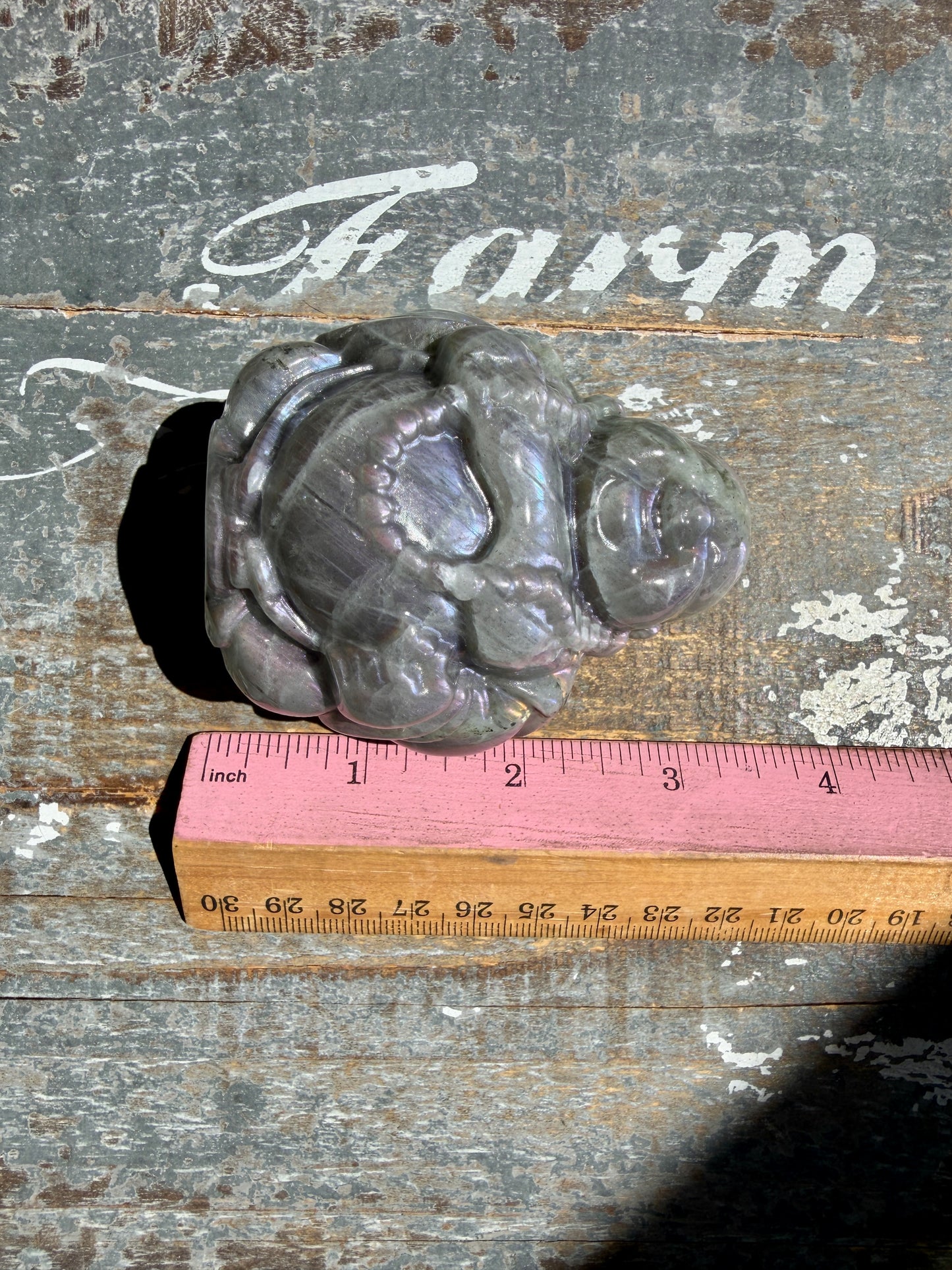 Gorgeous Labradorite Buddha | Opt P