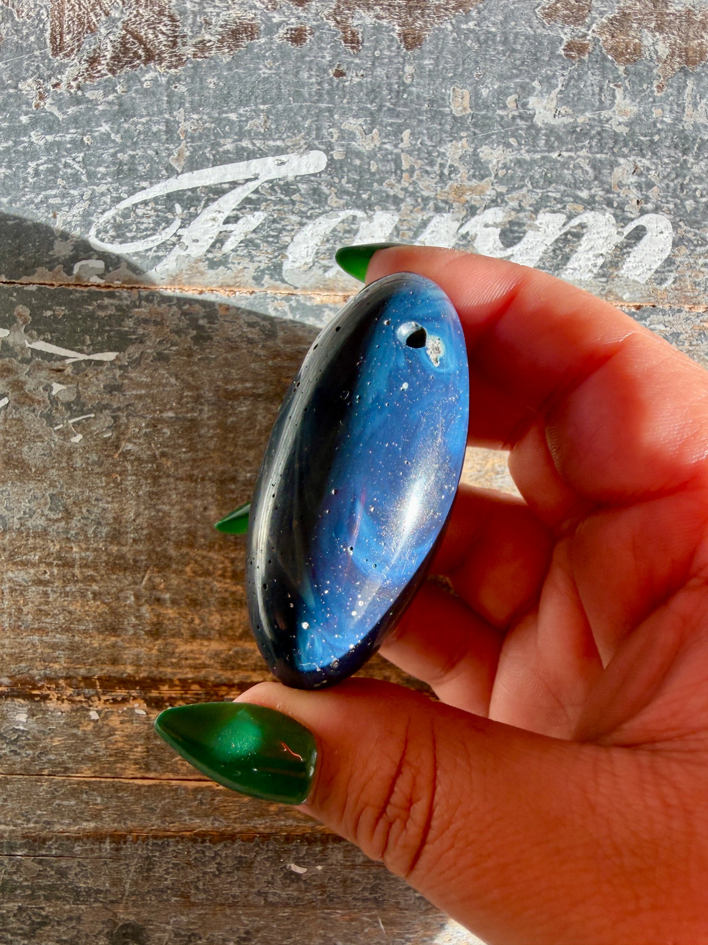 Gorgeous Sieber Agate Lingam (Man-made) | Opt M