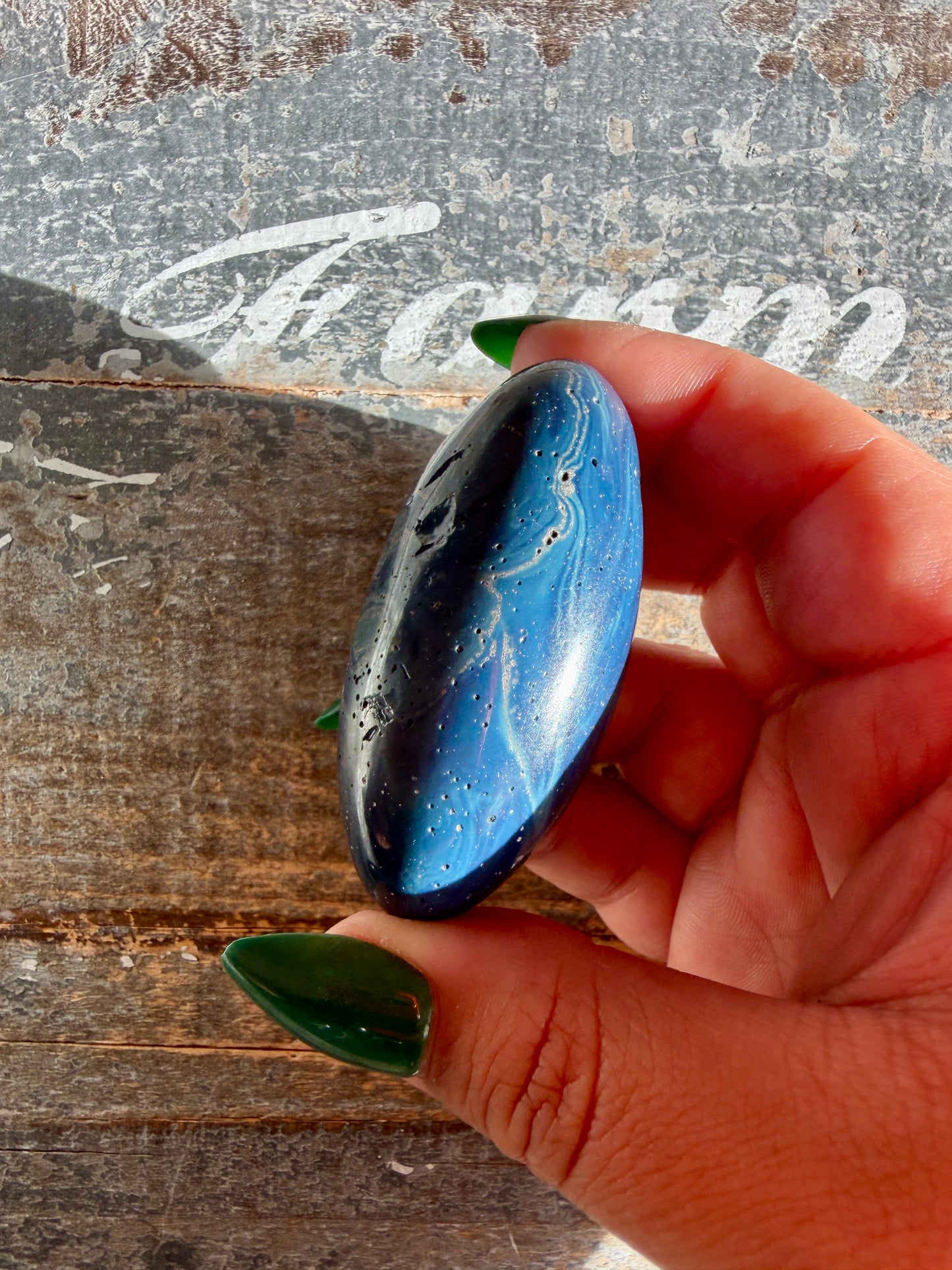 Gorgeous Sieber Agate Lingam (Man-made) | Opt M