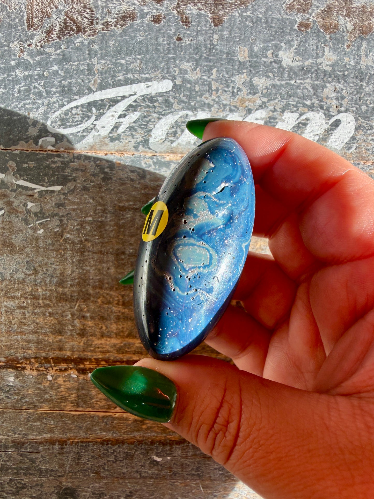 Gorgeous Sieber Agate Lingam (Man-made) | Opt M