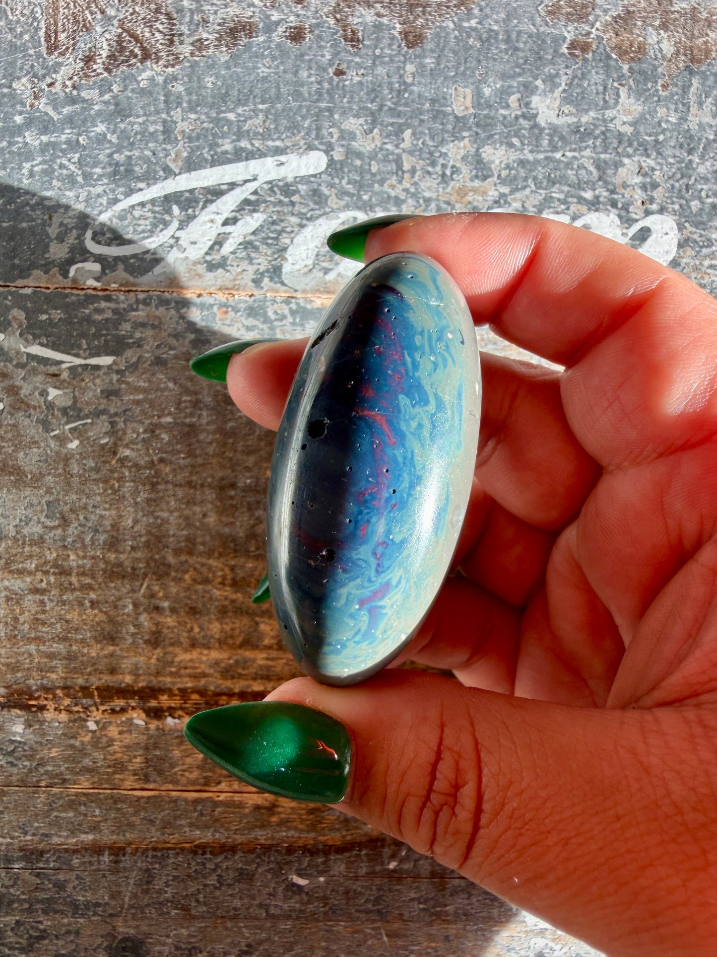 Gorgeous Sieber Agate Lingam (Man-made) | Opt P