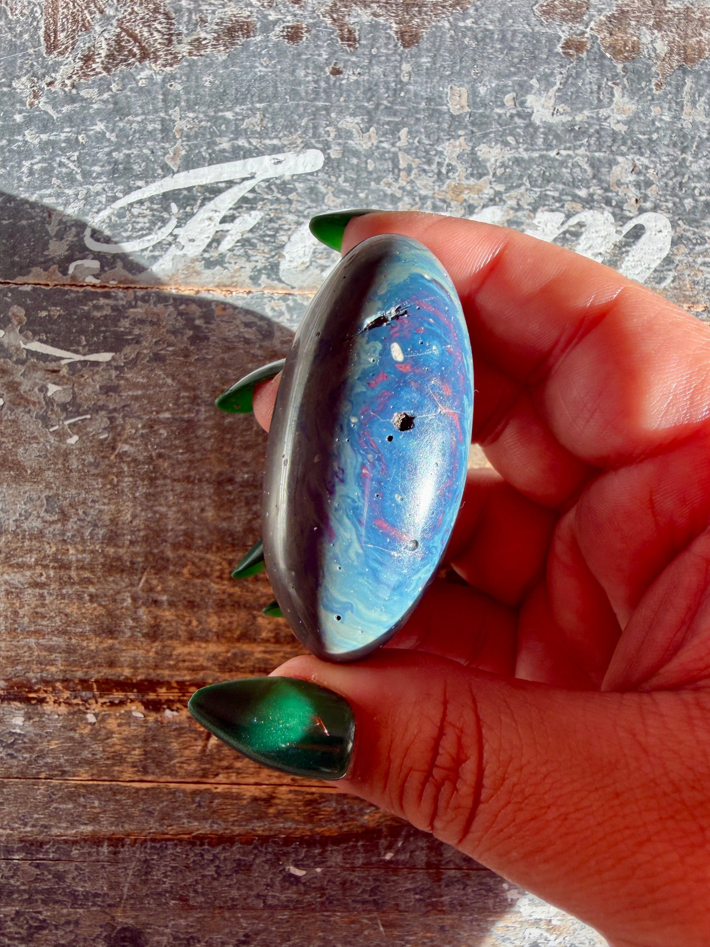 Gorgeous Sieber Agate Lingam (Man-made) | Opt P