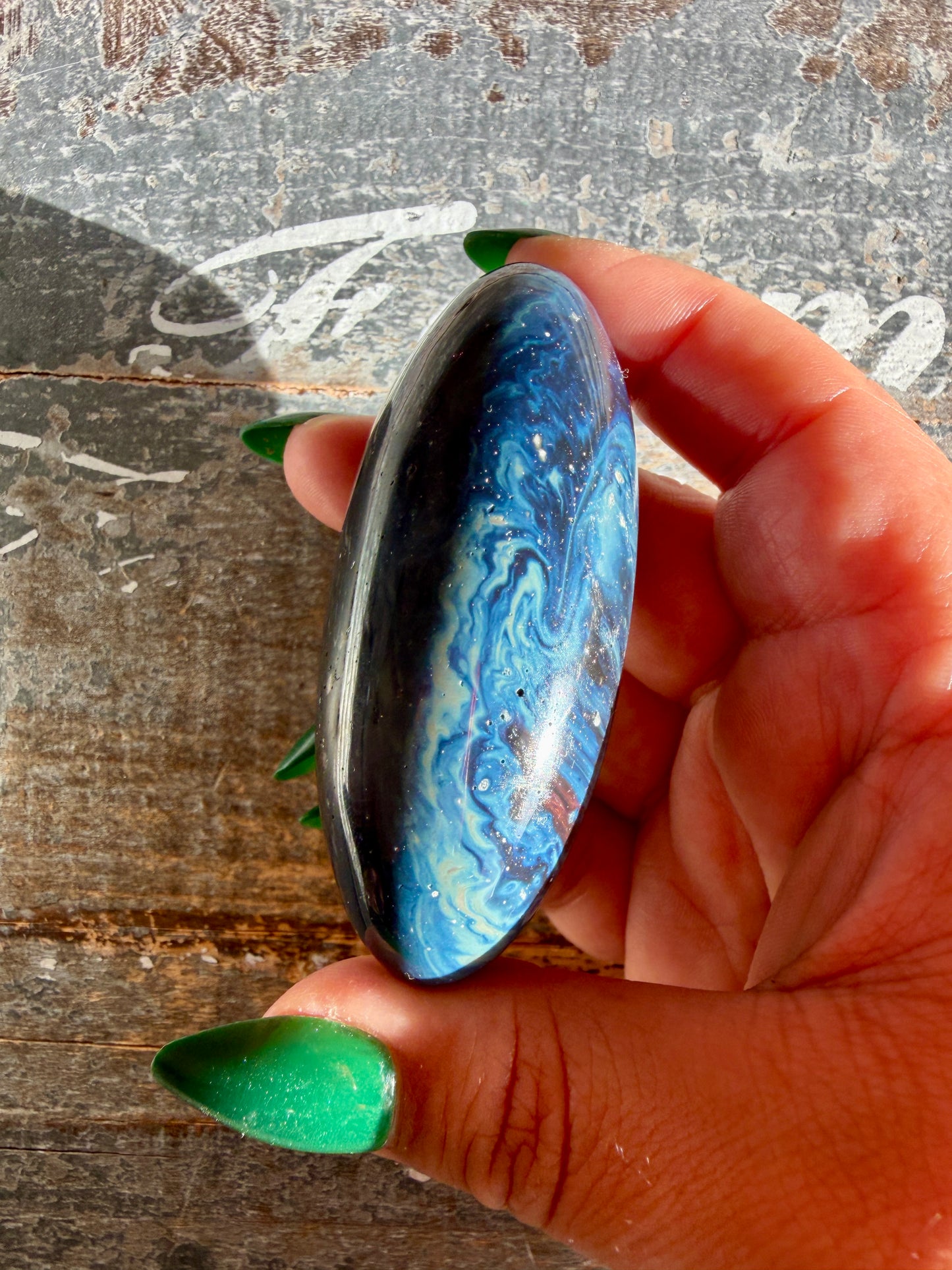 Gorgeous Sieber Agate Lingam (Man-made) | Opt A