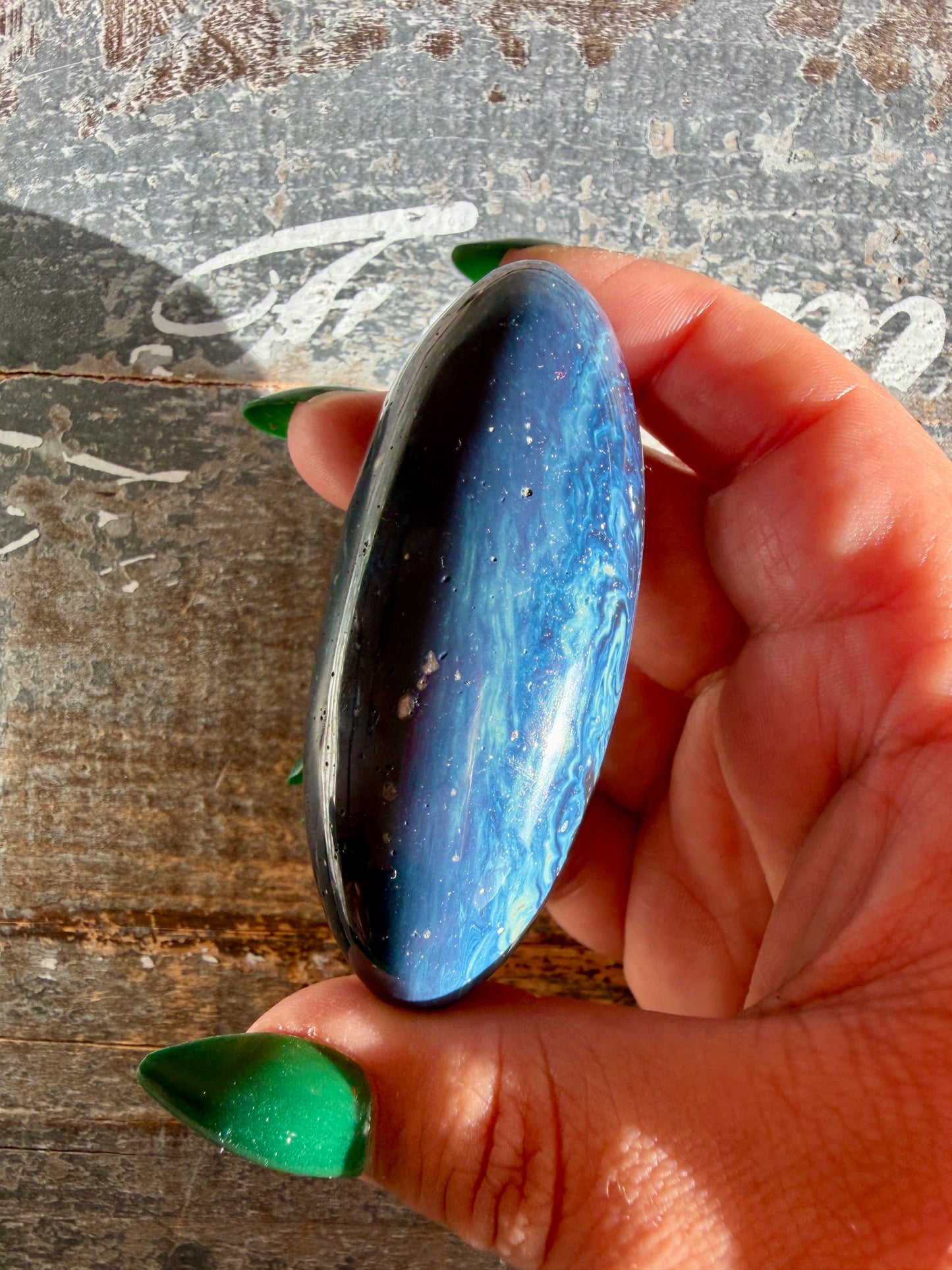 Gorgeous Sieber Agate Lingam (Man-made) | Opt A