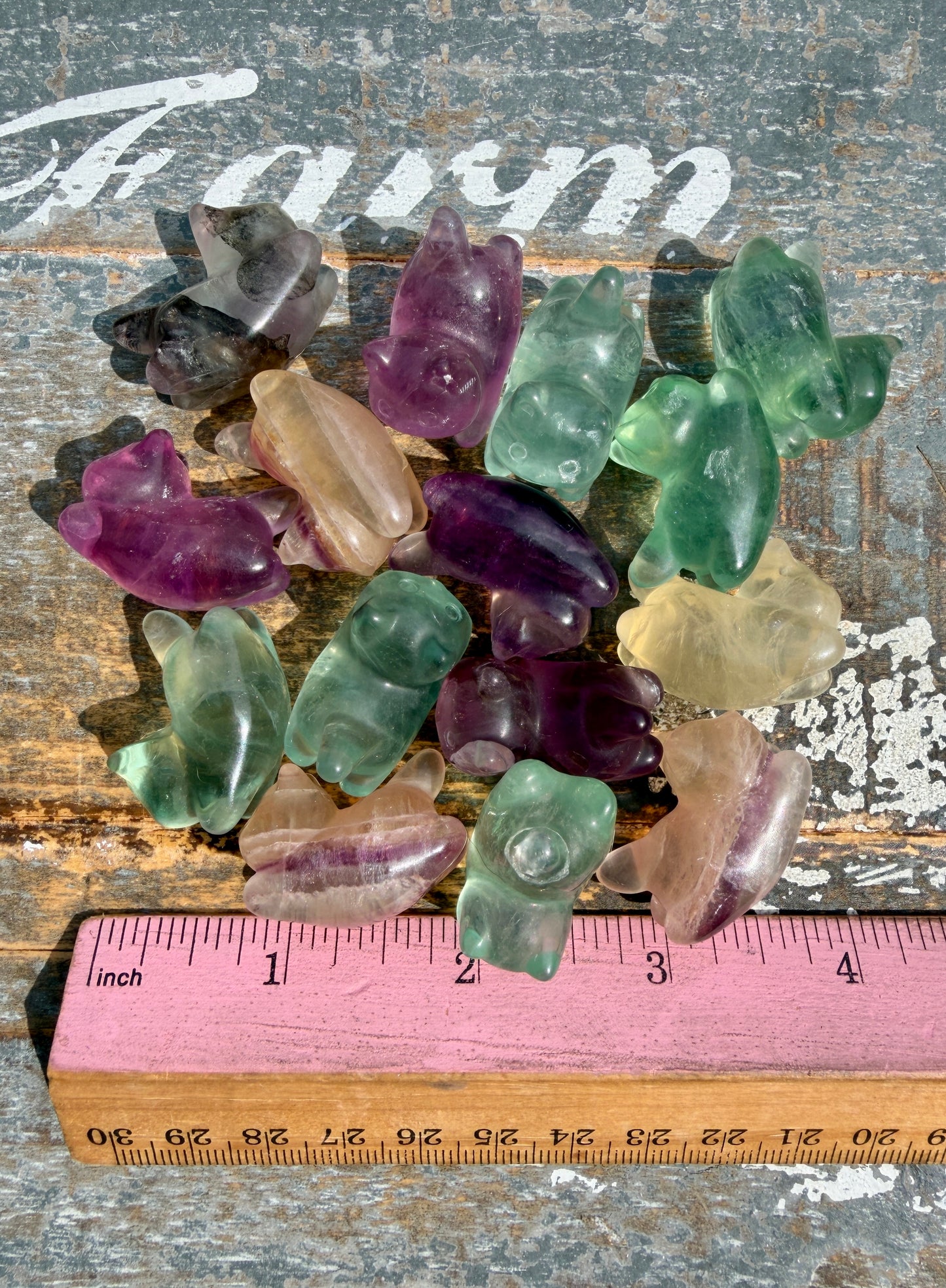 One (1) Rainbow Fluorite Flying Kitty | Intuitively Chosen