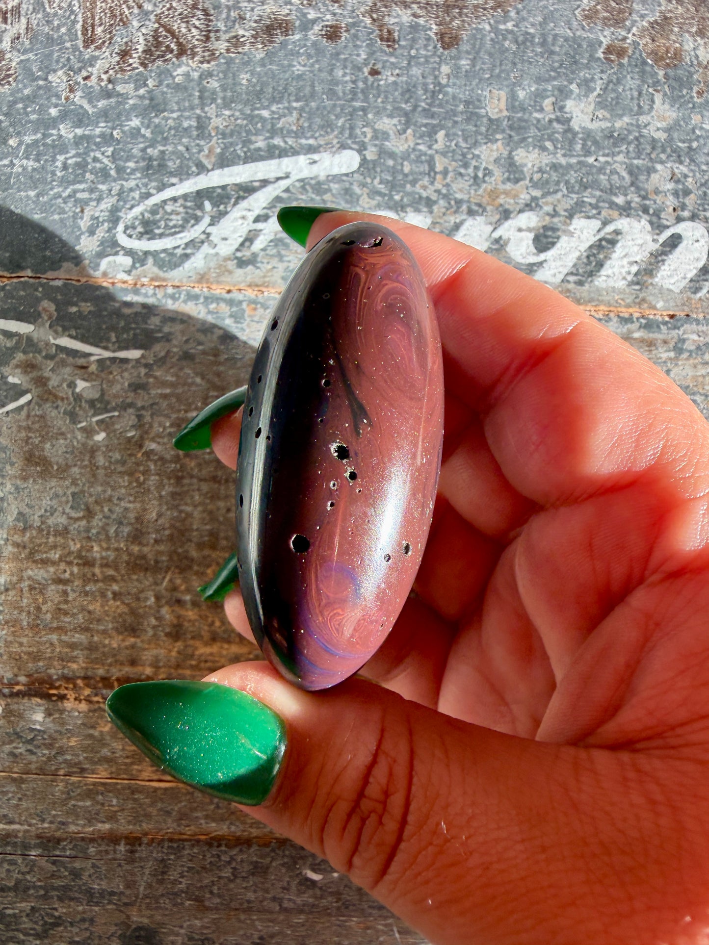 Gorgeous Sieber Agate Lingam (Man-made) | Opt K