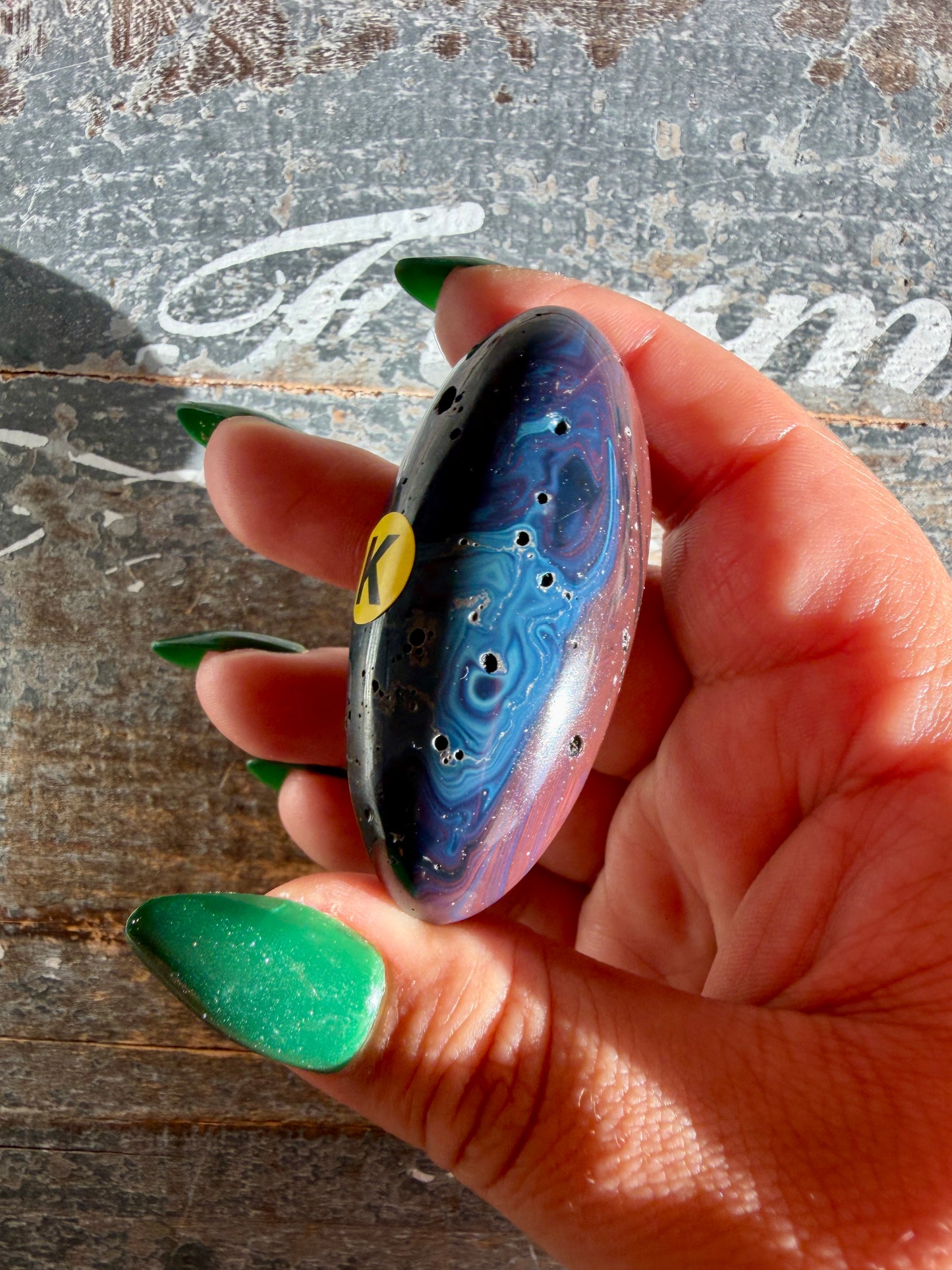 Gorgeous Sieber Agate Lingam (Man-made) | Opt K