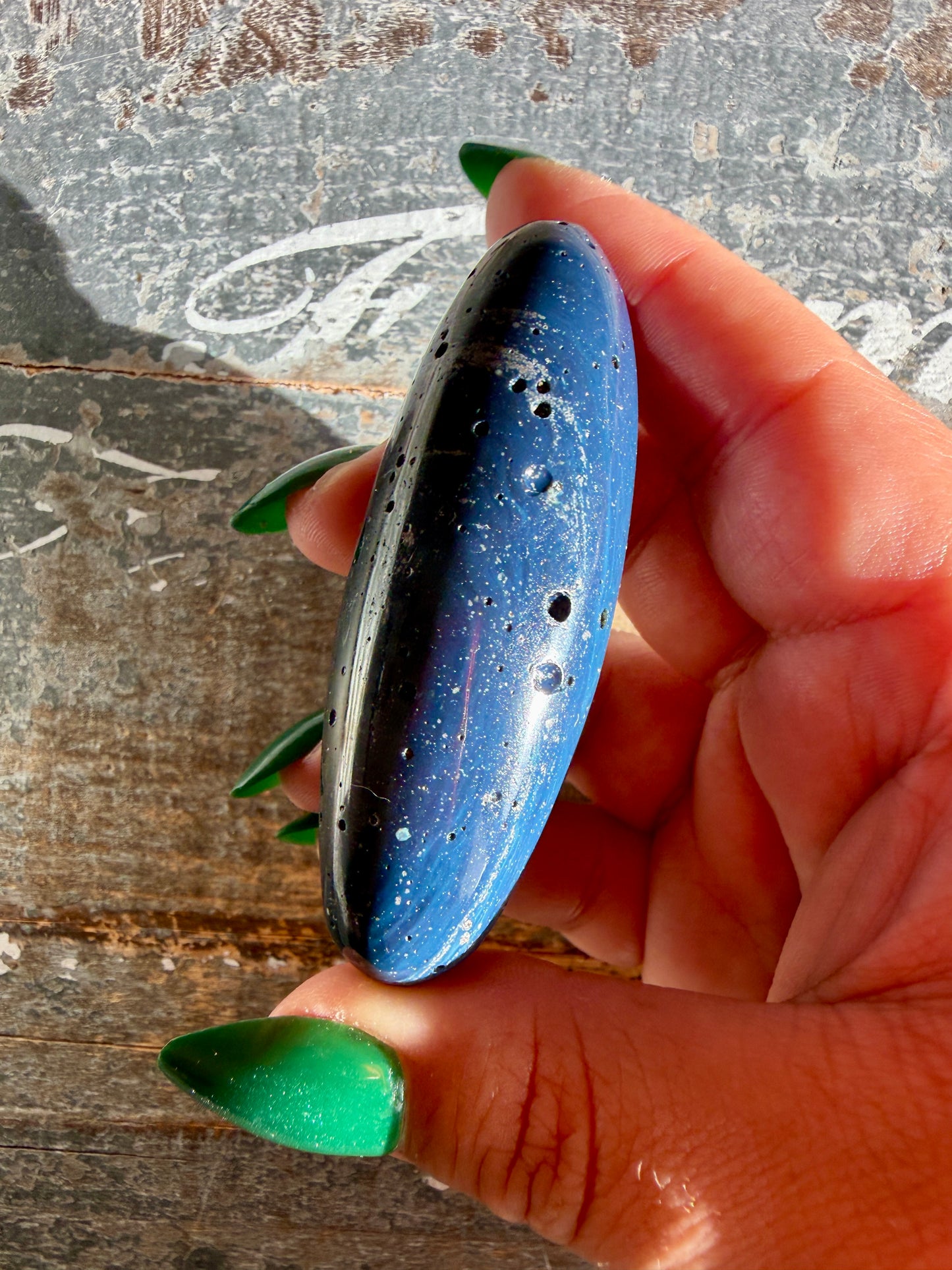 Gorgeous Sieber Agate Lingam (Man-made) | Opt G