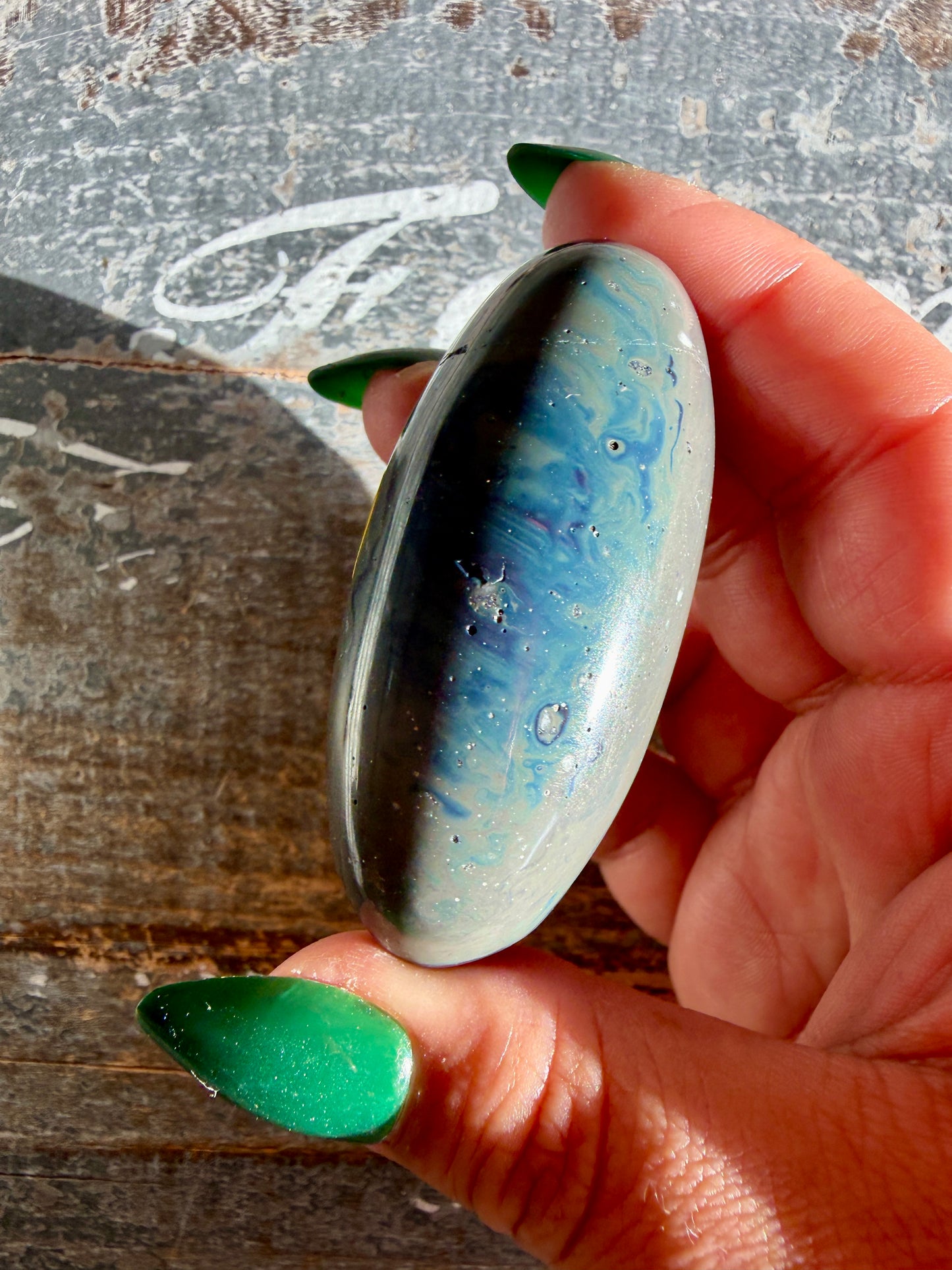 Gorgeous Sieber Agate Lingam (Man-made) | Opt I