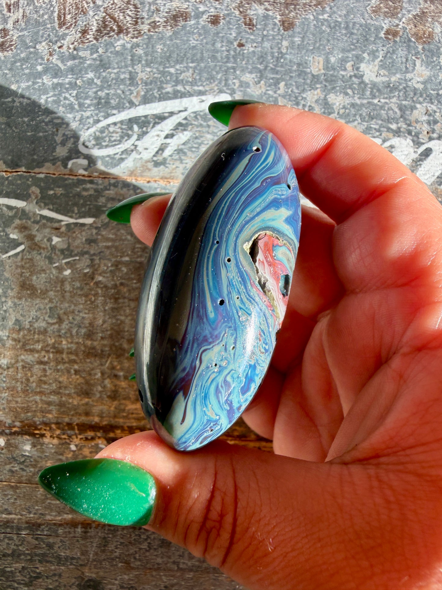 Gorgeous Sieber Agate Lingam (Man-made) | Opt C