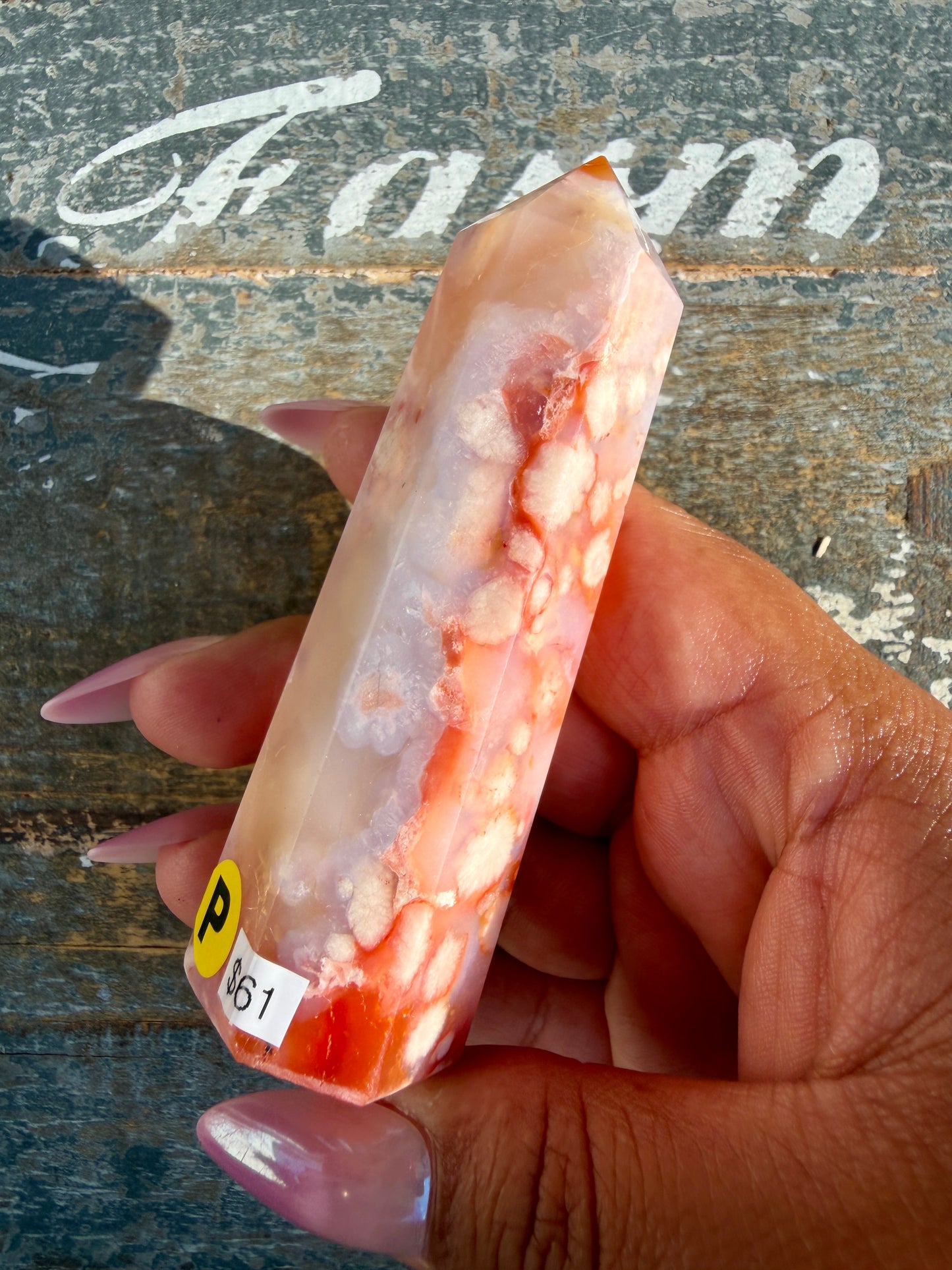 Gorgeous High Quality Carnelian & Flower Agate Tower | Madagascar | Opt P