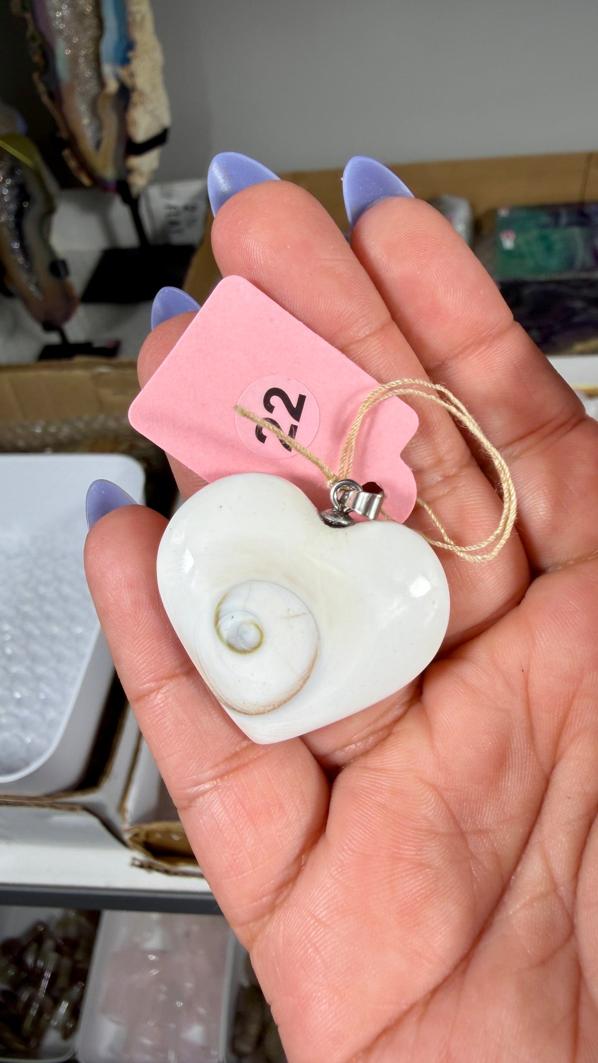 Shell Heart Pendant | Opt 22