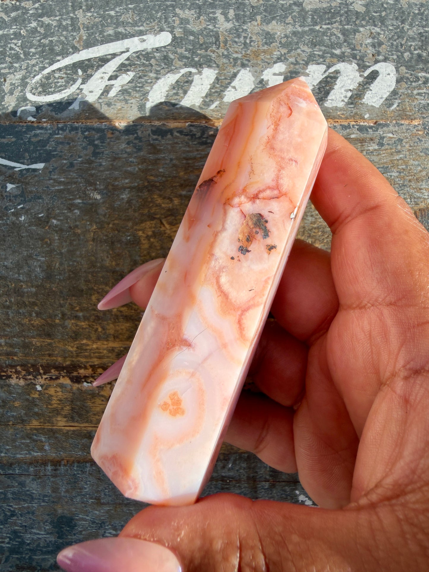 Gorgeous High Quality Carnelian & Flower Agate Tower | Madagascar | Opt O