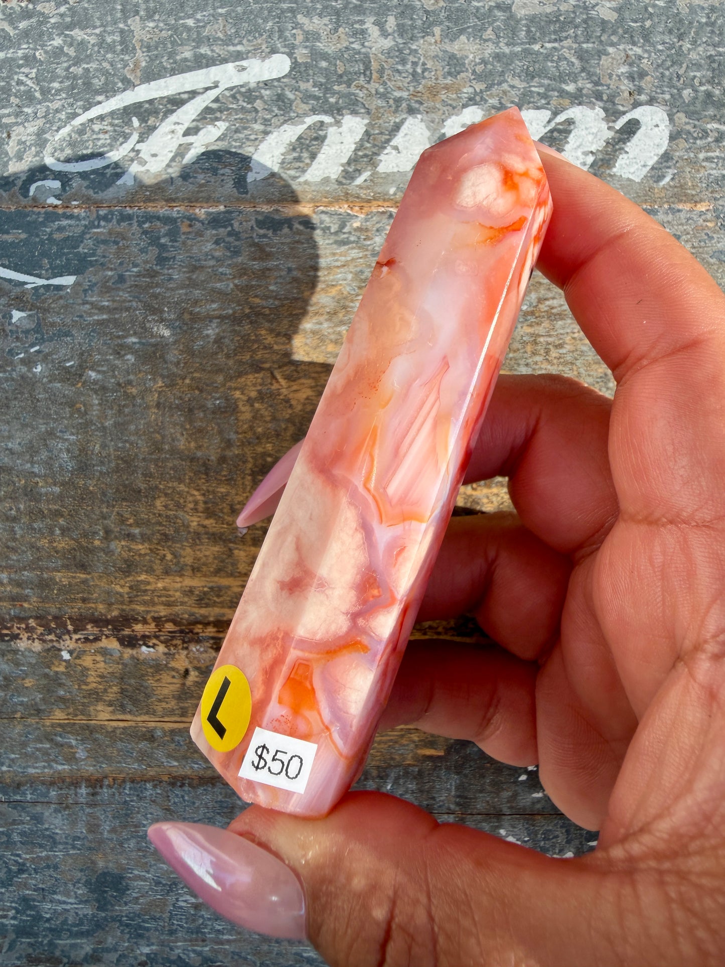 Gorgeous High Quality Carnelian & Flower Agate Tower | Madagascar | Opt L
