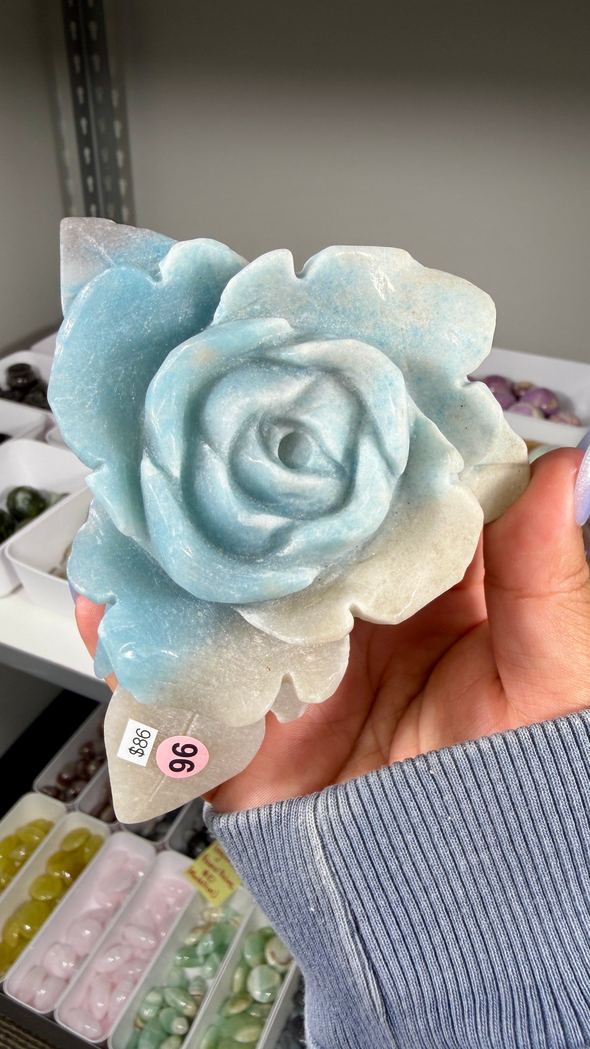 Gorgeous Hand Carved Trolleite Flower | Opt 96