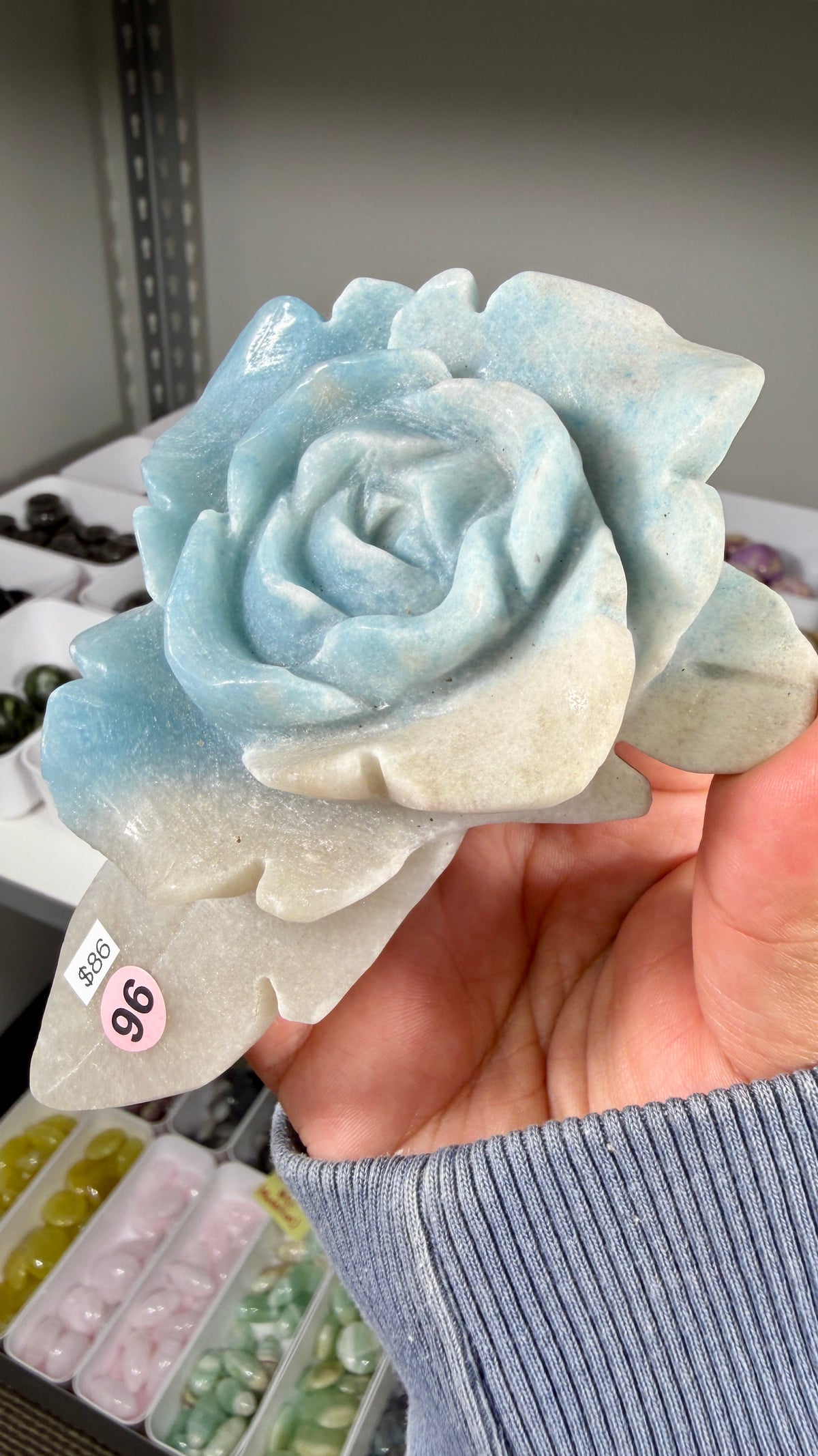 Gorgeous Hand Carved Trolleite Flower | Opt 96