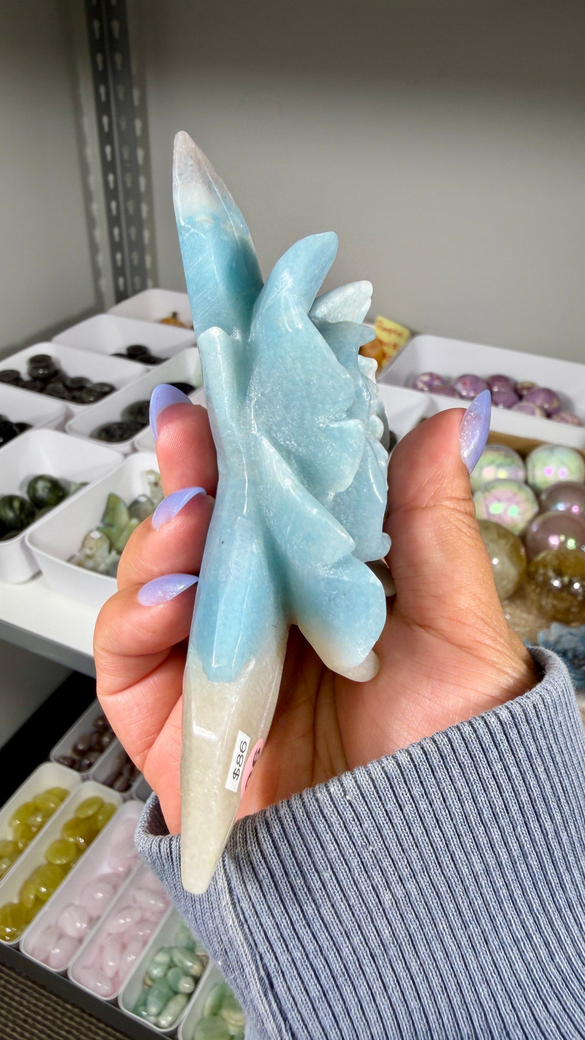Gorgeous Hand Carved Trolleite Flower | Opt 96