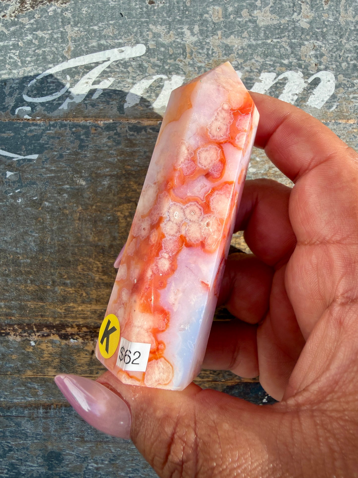Gorgeous High Quality Carnelian & Flower Agate Tower | Madagascar | Opt K