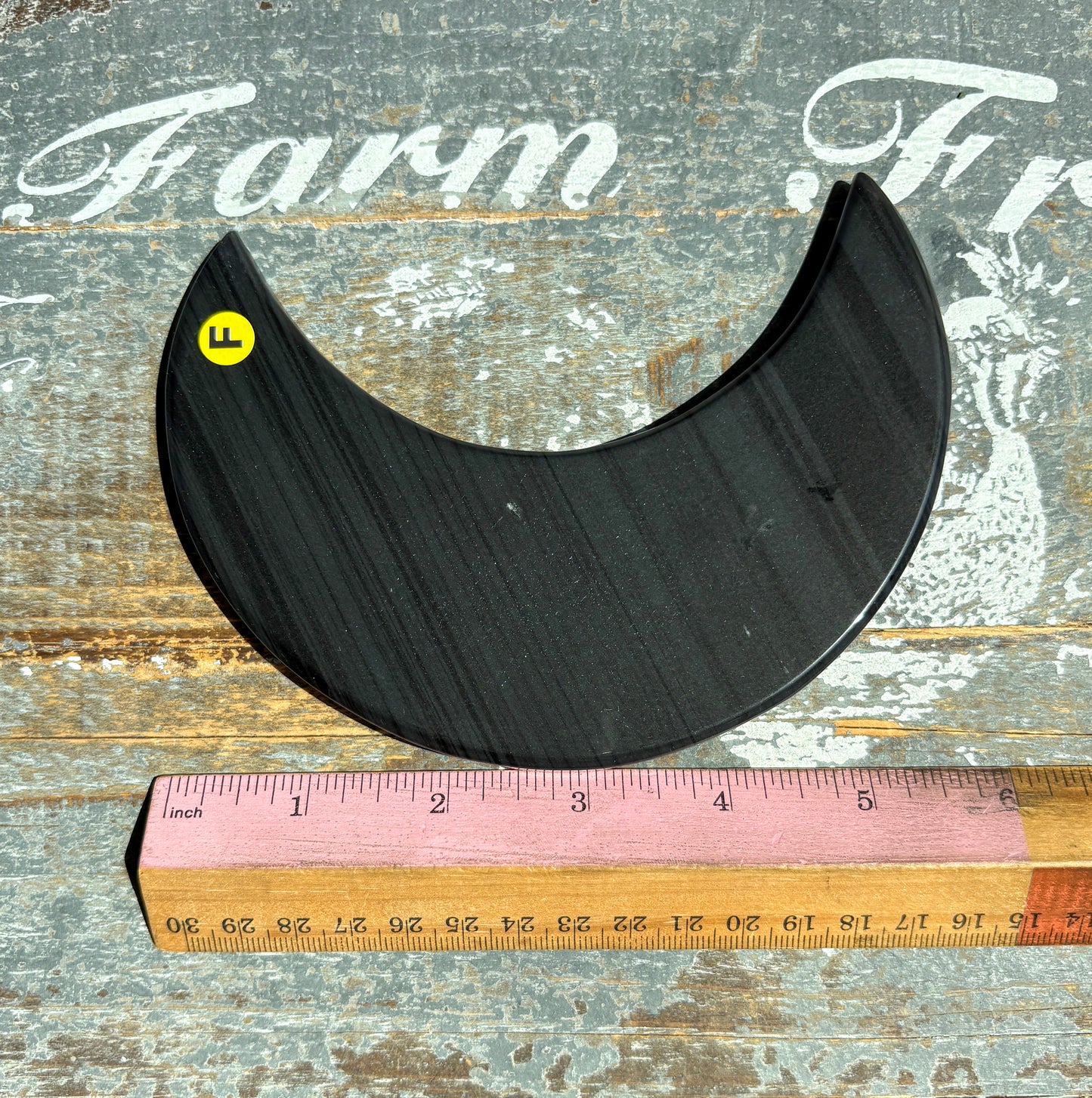 Gorgeous Midnight Lace Obsidian Moon from Armenia | F