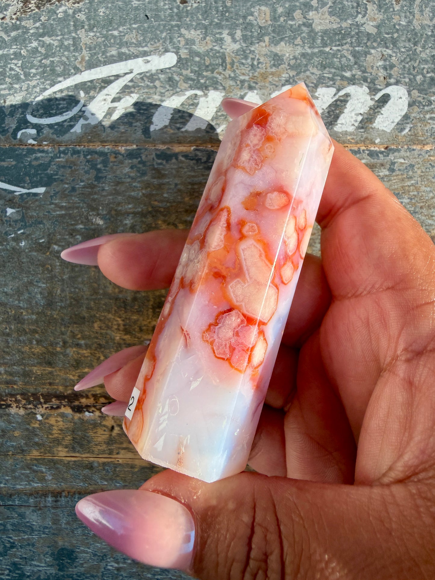 Gorgeous High Quality Carnelian & Flower Agate Tower | Madagascar | Opt K