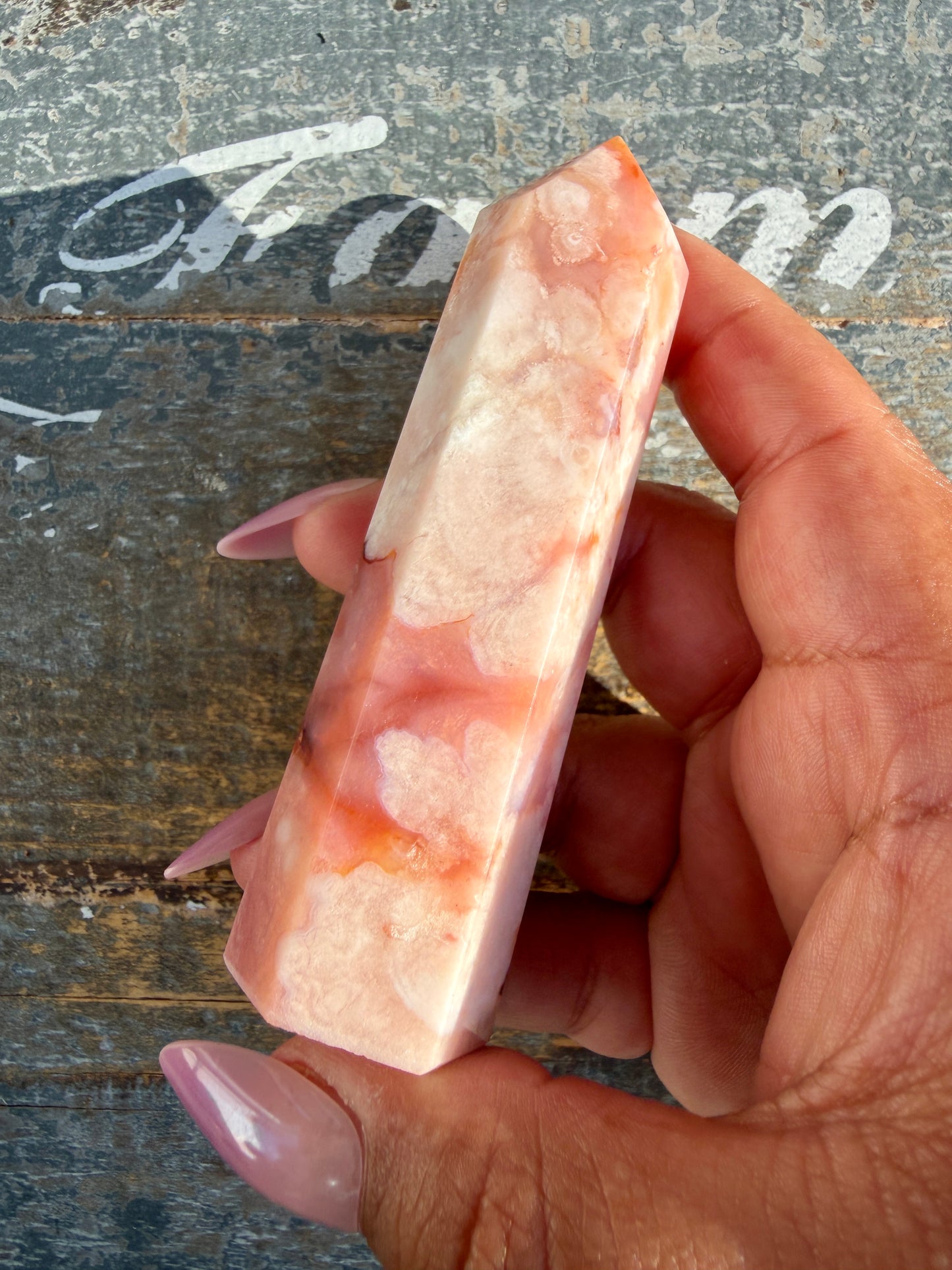 Gorgeous High Quality Carnelian & Flower Agate Tower | Madagascar | Opt M
