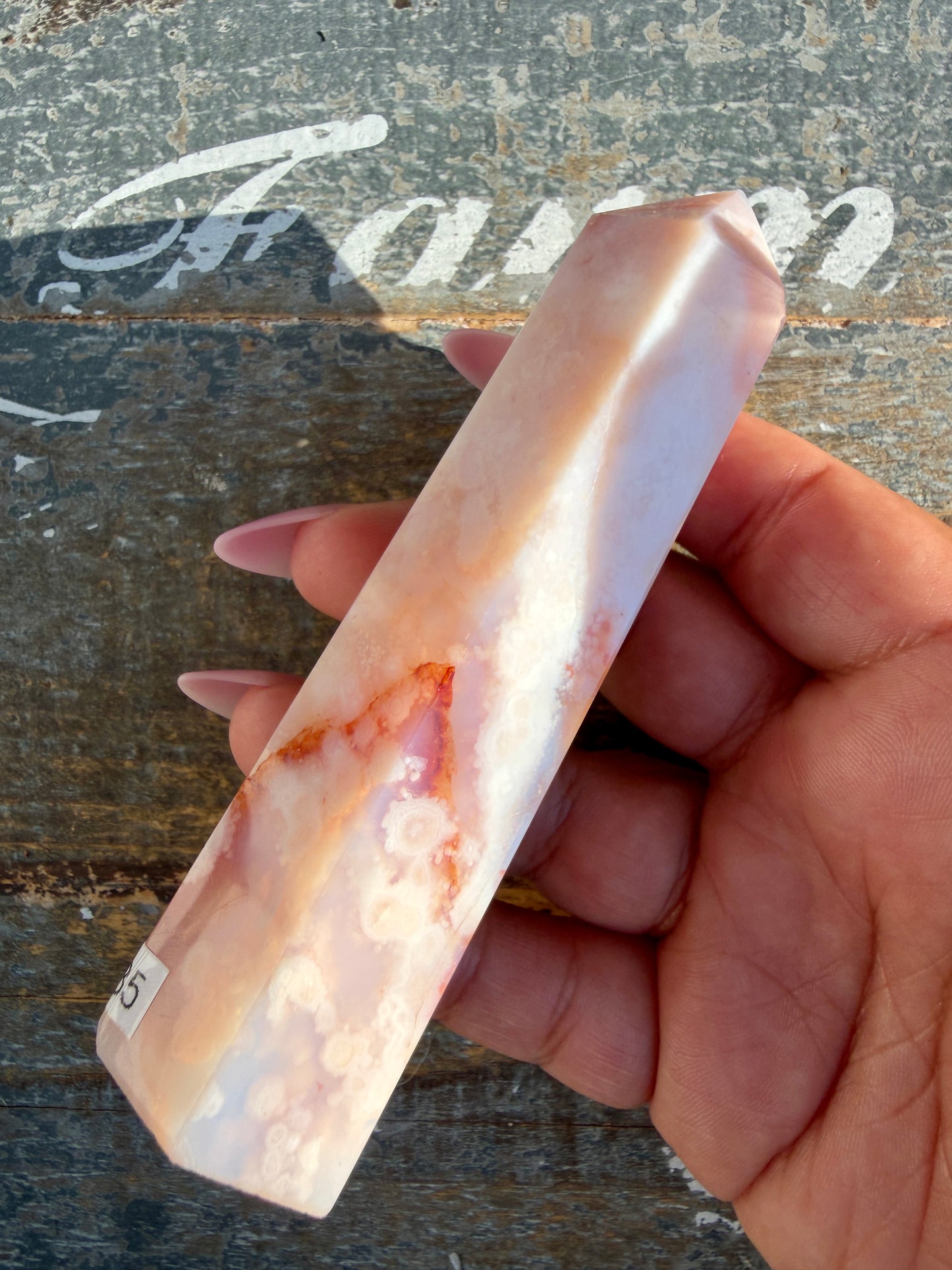 Gorgeous High Quality Carnelian & Flower Agate Tower | Madagascar | Opt I