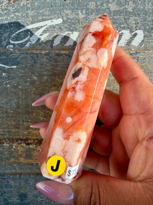 Gorgeous High Quality Carnelian & Flower Agate Tower | Madagascar | Opt J