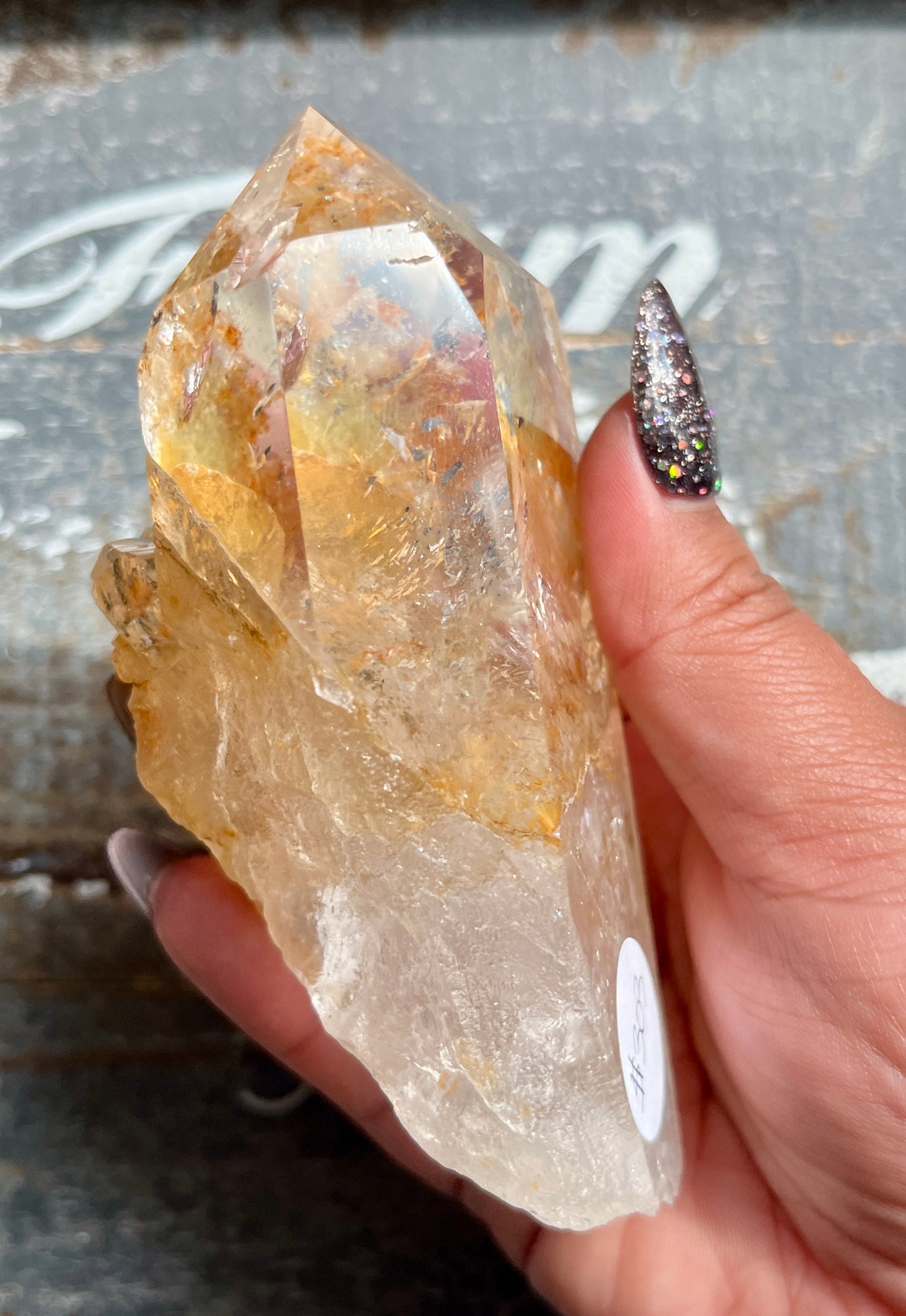 Gorgeous *RARE* Yellow Lodolite in Quartz from Brazil