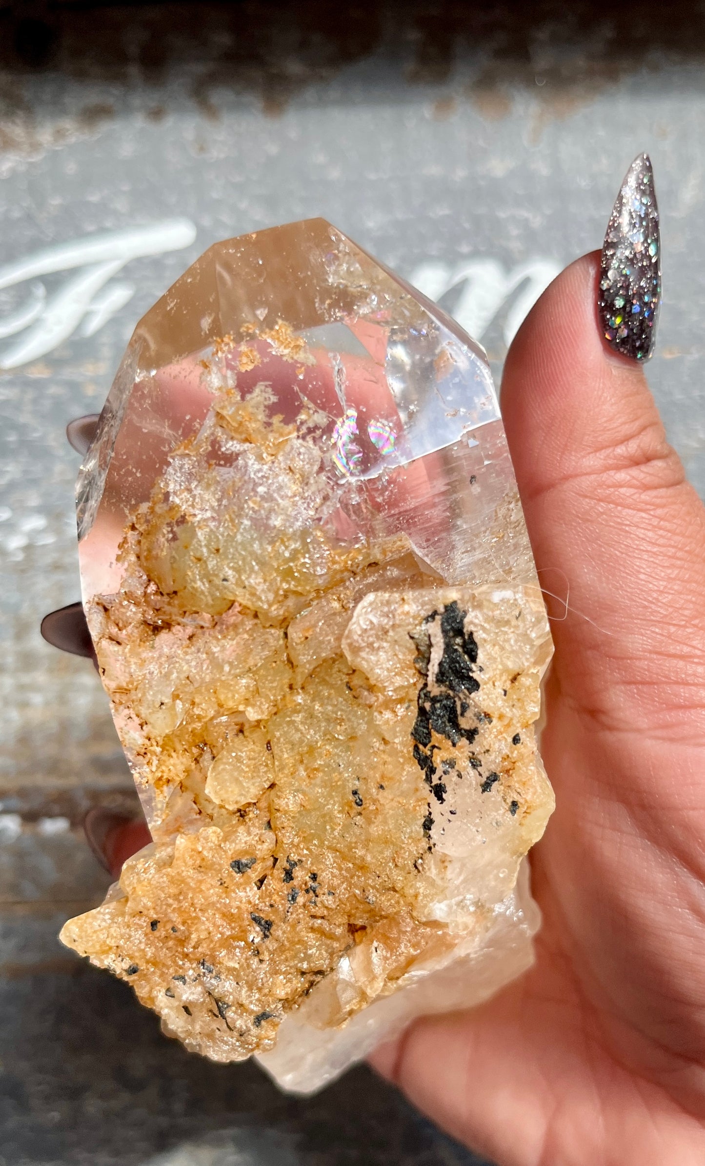 Gorgeous *RARE* Yellow Lodolite in Quartz from Brazil