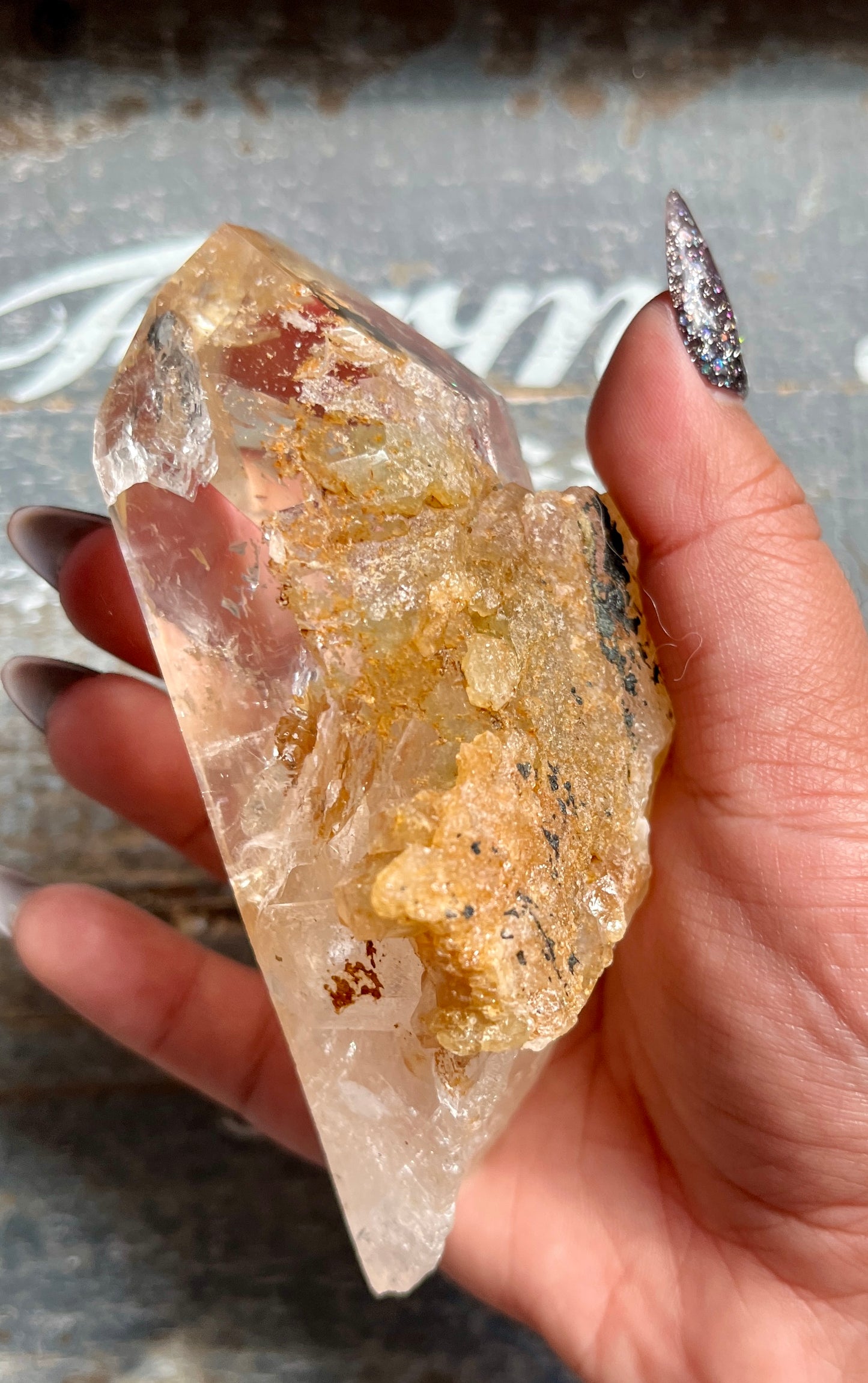 Gorgeous *RARE* Yellow Lodolite in Quartz from Brazil