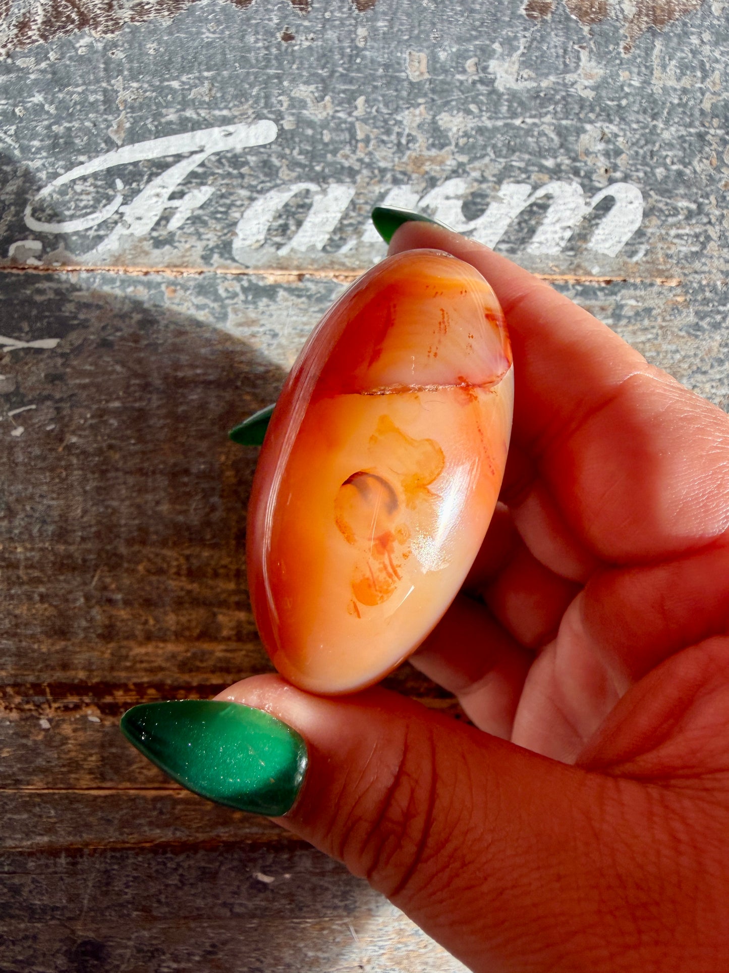 Gorgeous Carnelian Lingam | Opt J