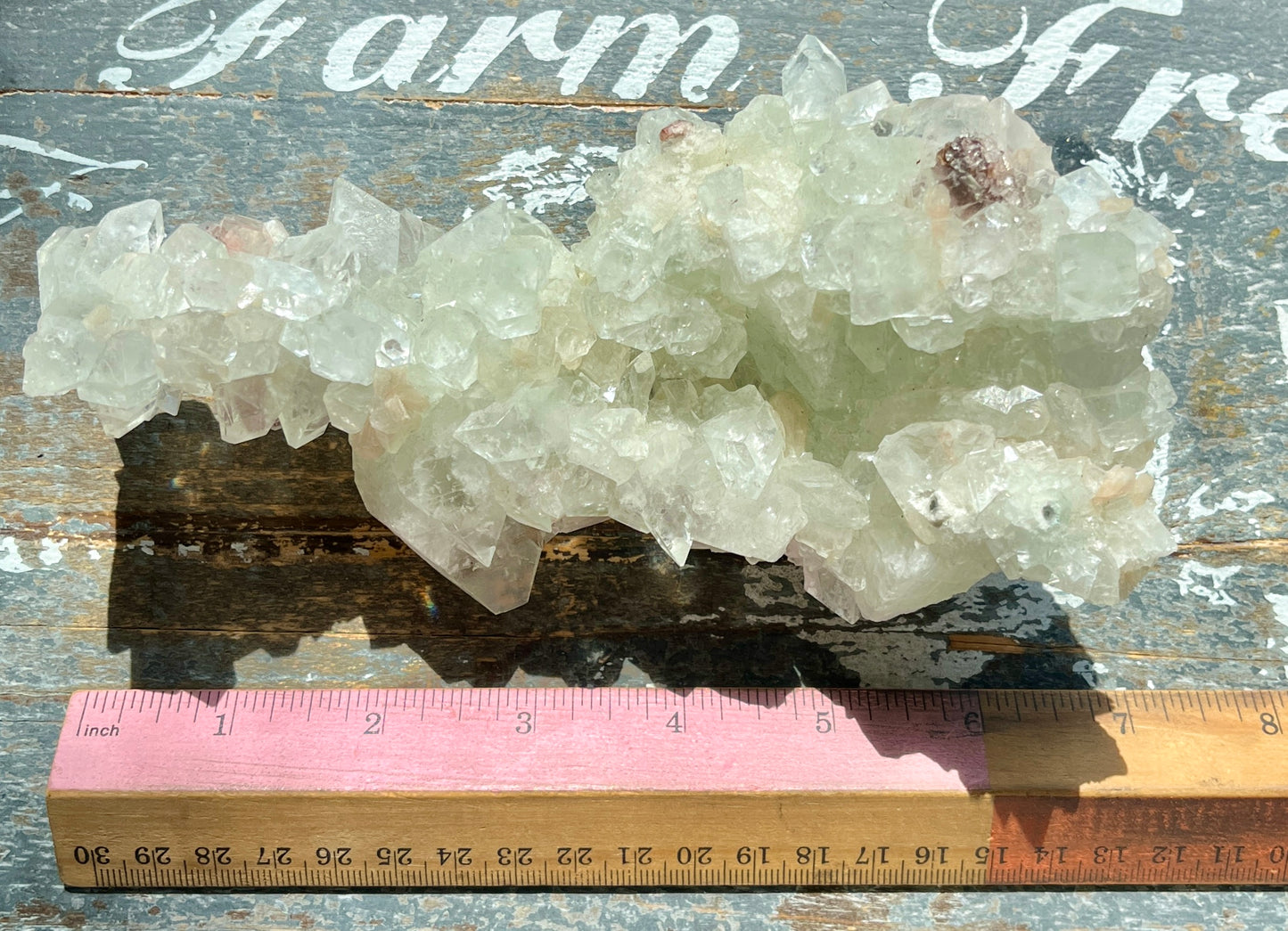 Gorgeous Large Apophyllite Specimen Cluster India!