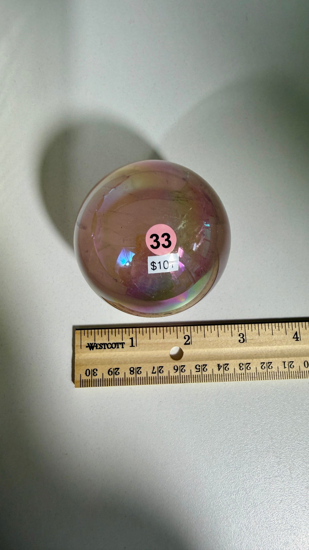 Gorgeous Aura Rose Quartz Sphere | Opt 33