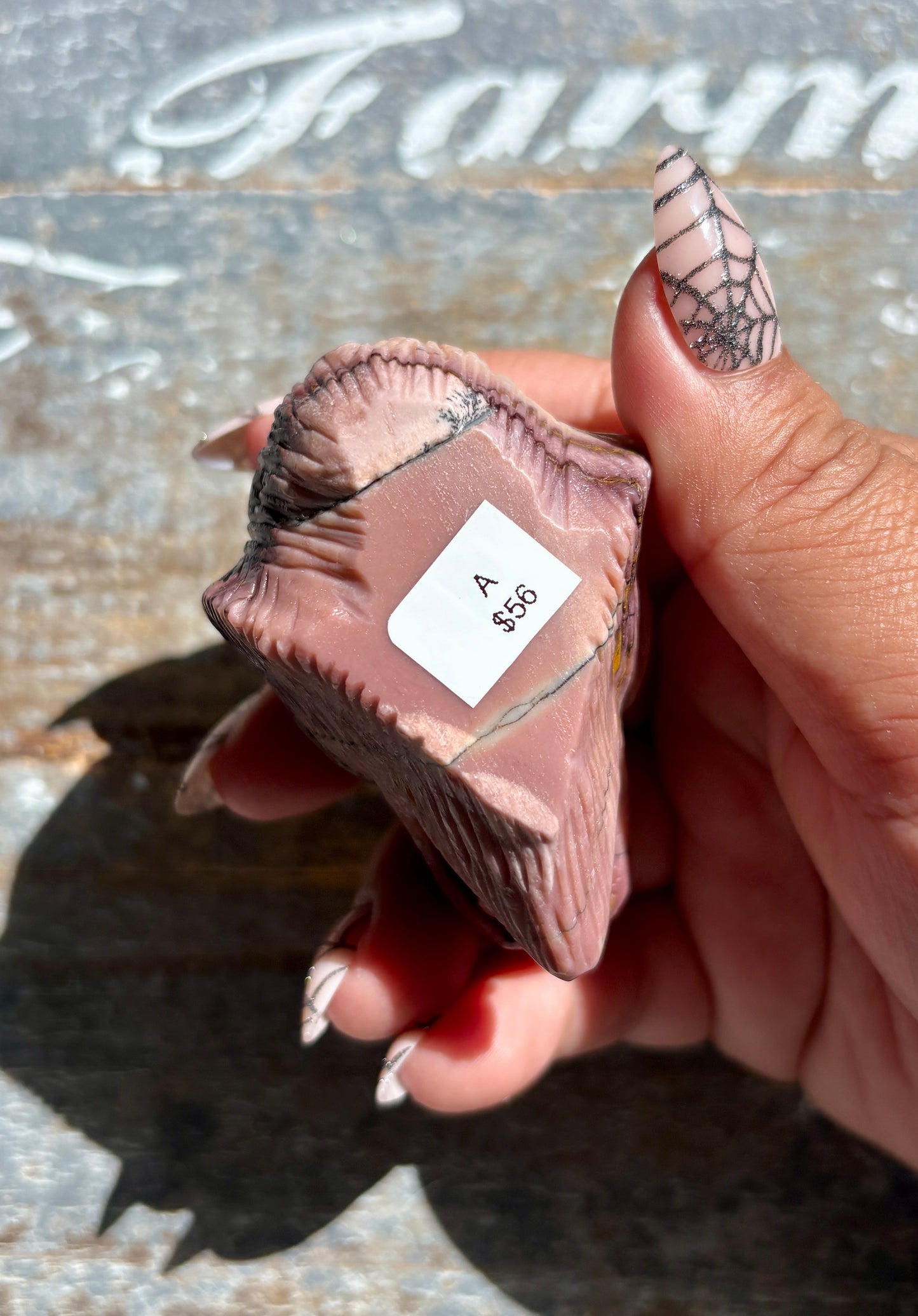 Gorgeous Hand Carved Mookaite Bear Head | Opt A