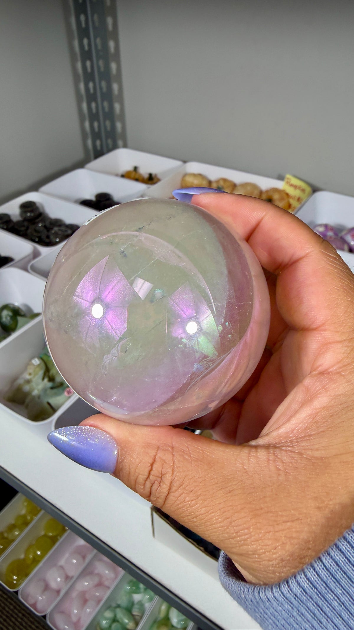 Gorgeous Aura Rose Quartz Sphere | Opt 37