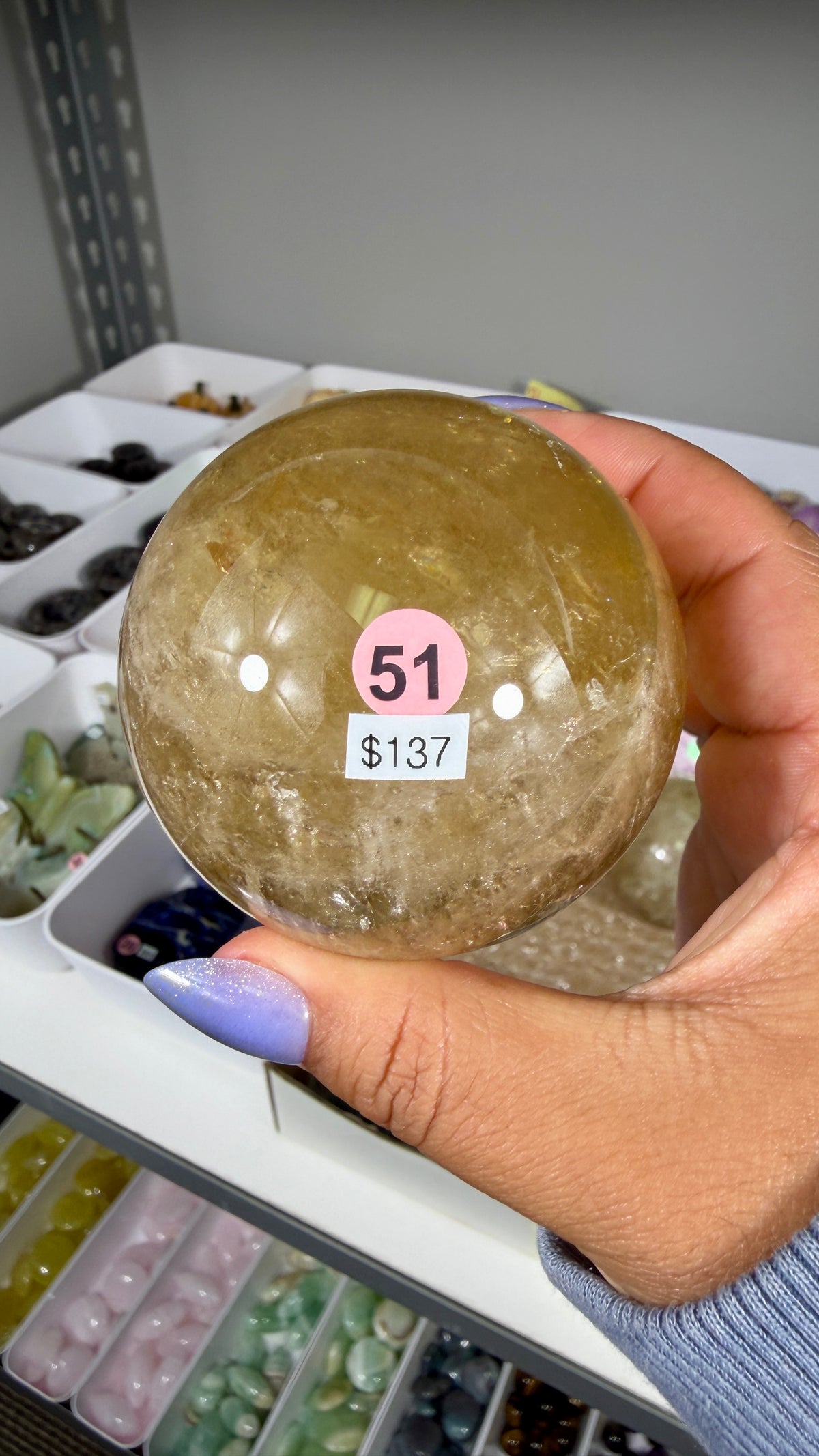 Gorgeous Natural Citrine Sphere from the Congo | Opt 51