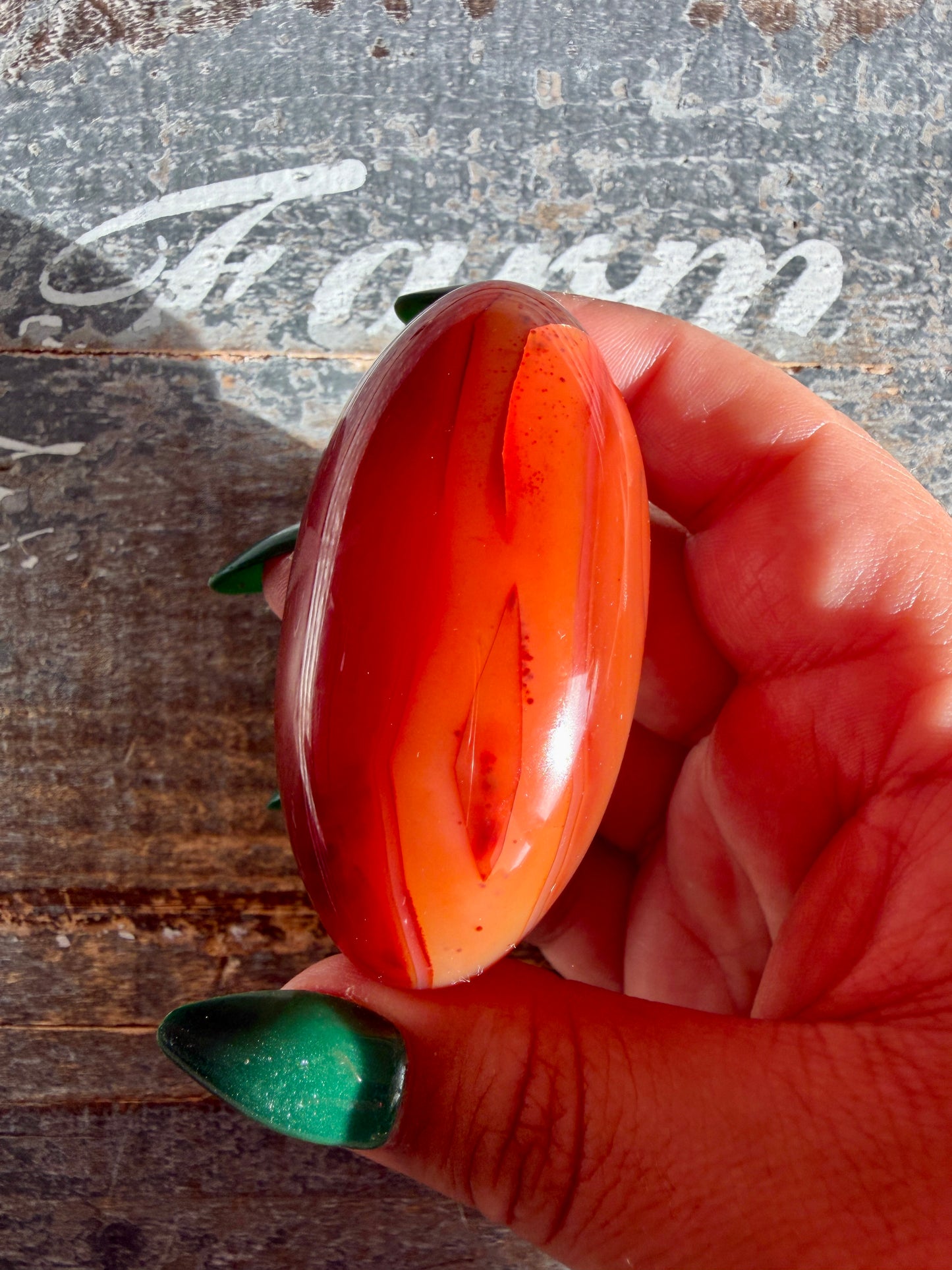 Gorgeous Carnelian Lingam | Opt C