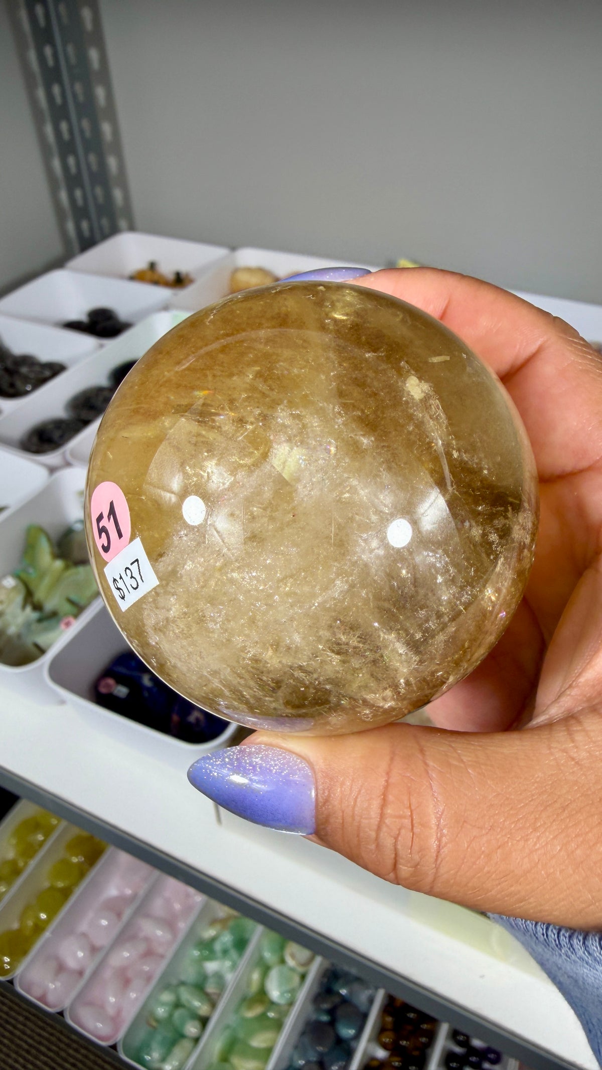 Gorgeous Natural Citrine Sphere from the Congo | Opt 51
