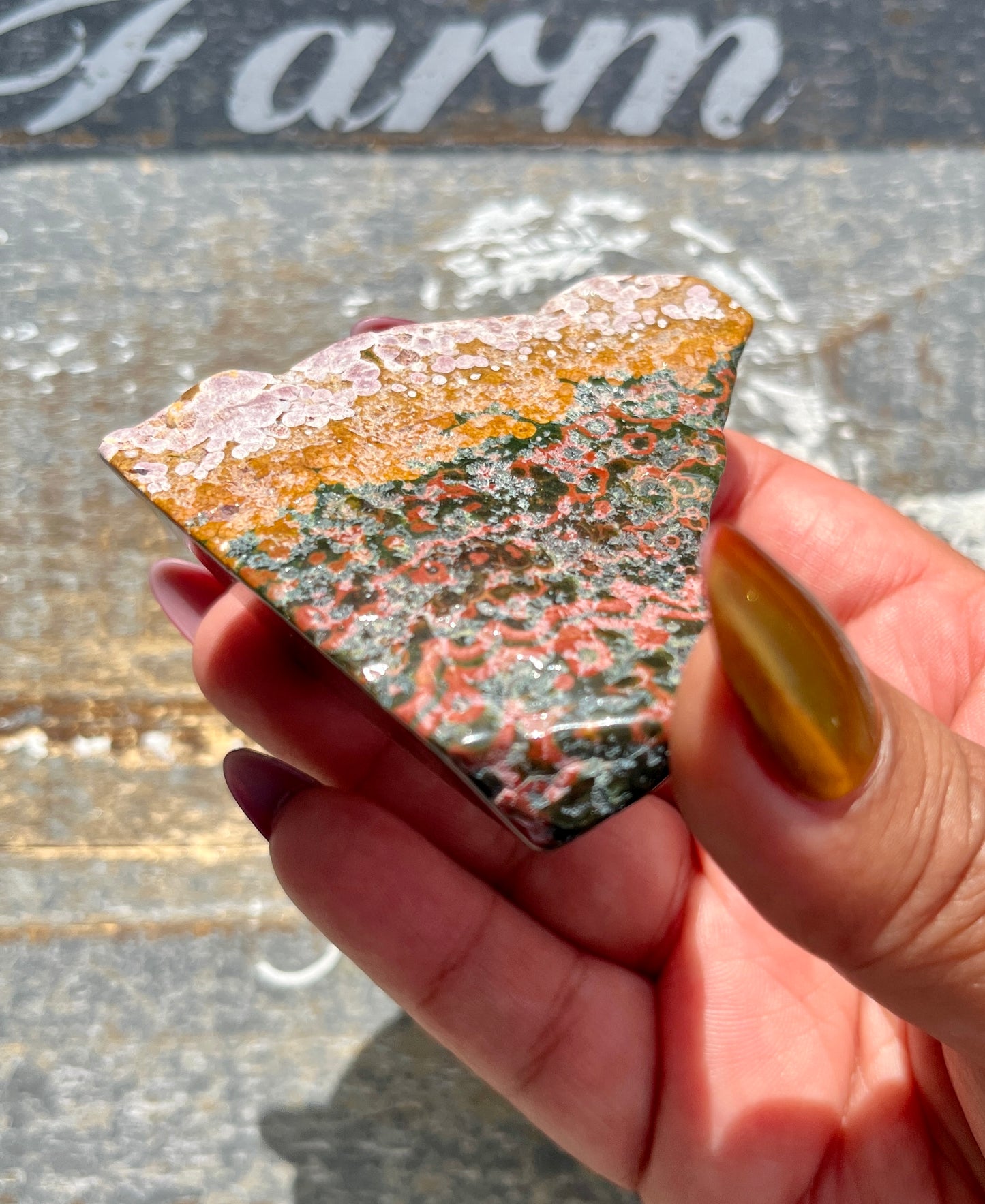 Gorgeous Rare Kabamby Authentic Ocean Jasper Freeform from Madagascar