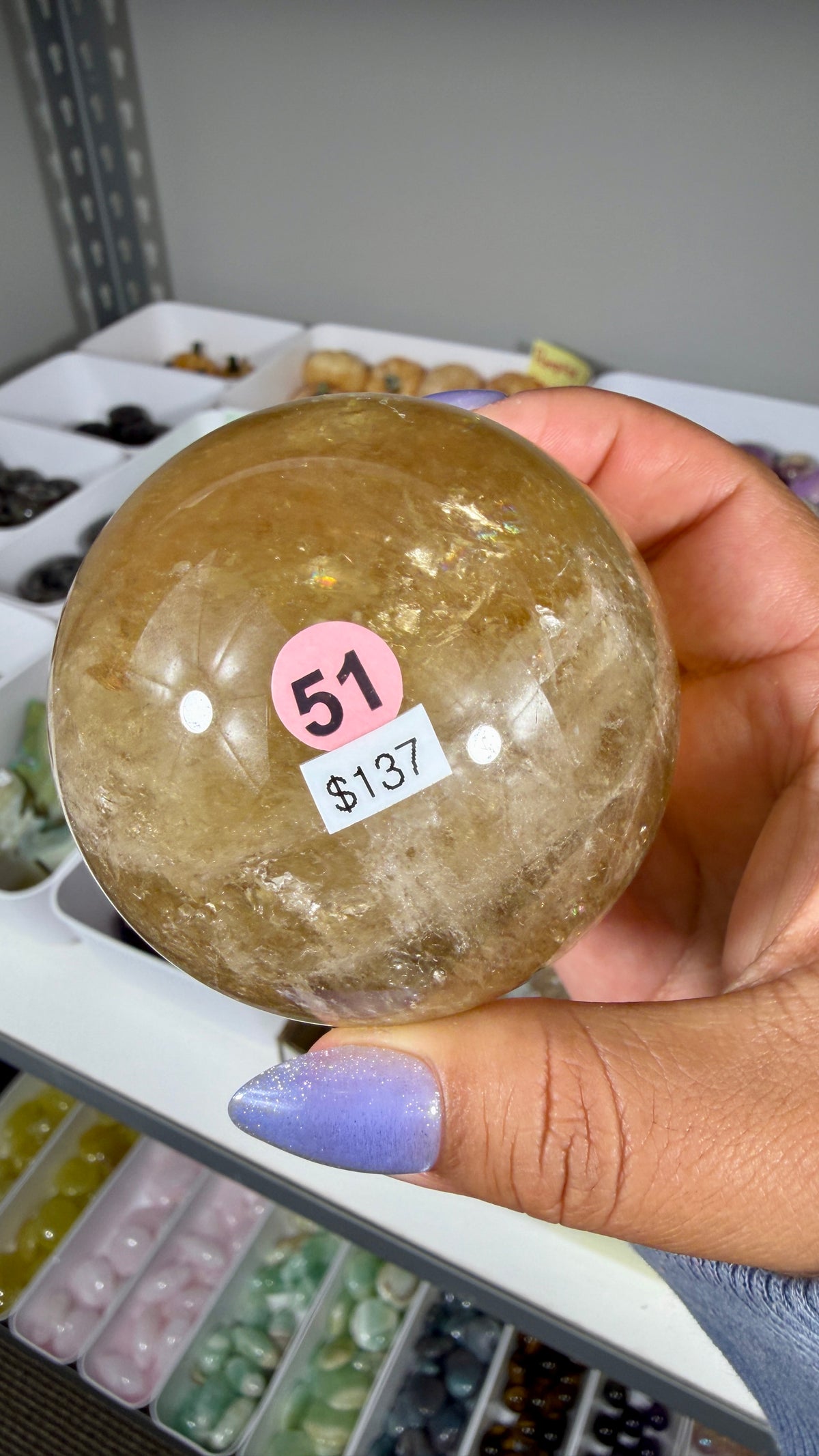 Gorgeous Natural Citrine Sphere from the Congo | Opt 51