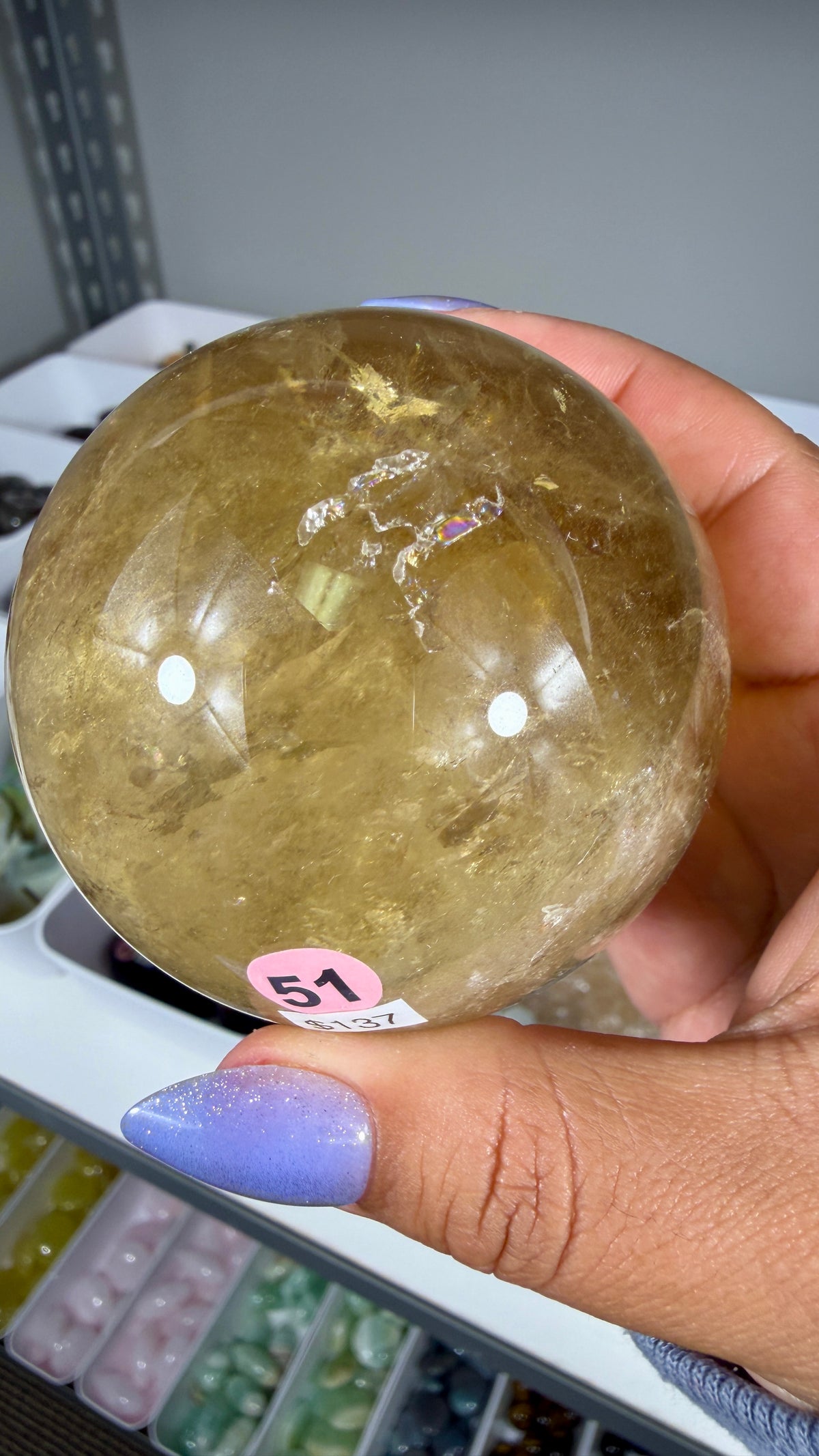 Gorgeous Natural Citrine Sphere from the Congo | Opt 51