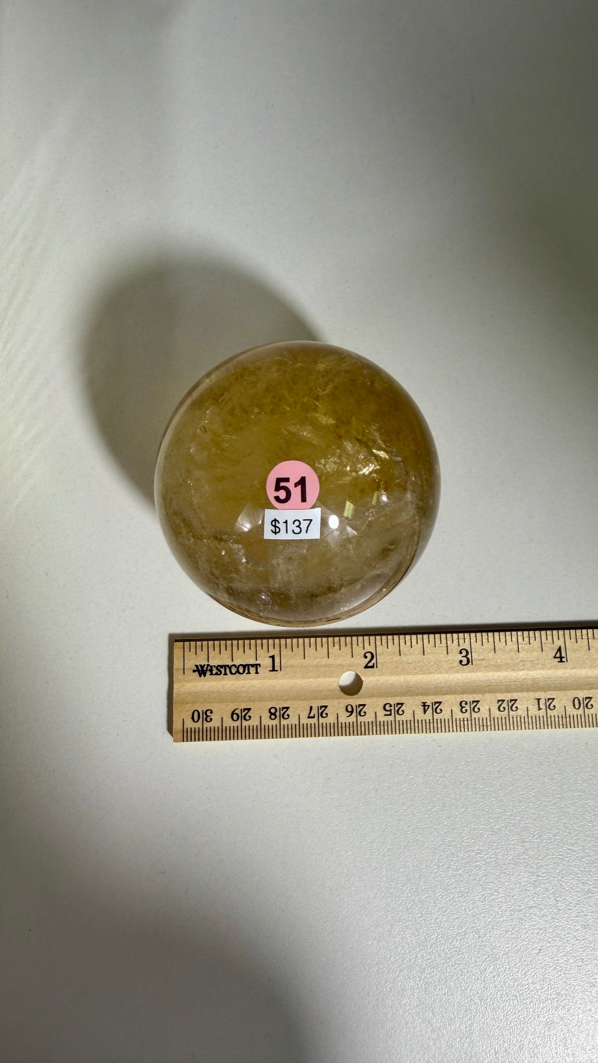 Gorgeous Natural Citrine Sphere from the Congo | Opt 51