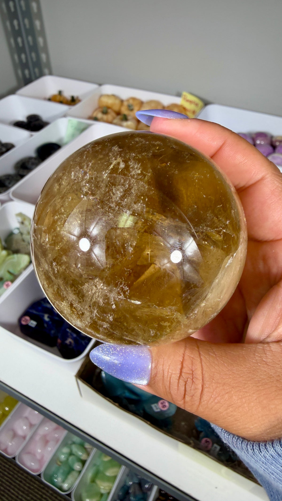 Gorgeous Natural Citrine Sphere from the Congo | Opt 52