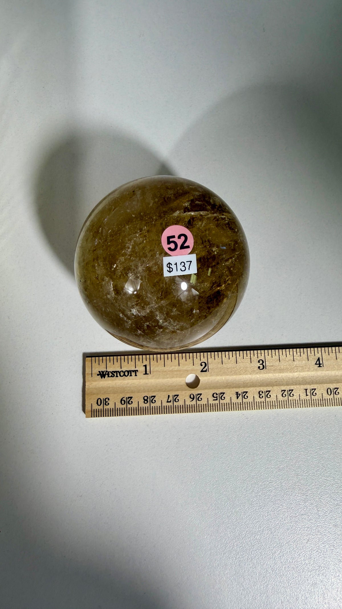 Gorgeous Natural Citrine Sphere from the Congo | Opt 52